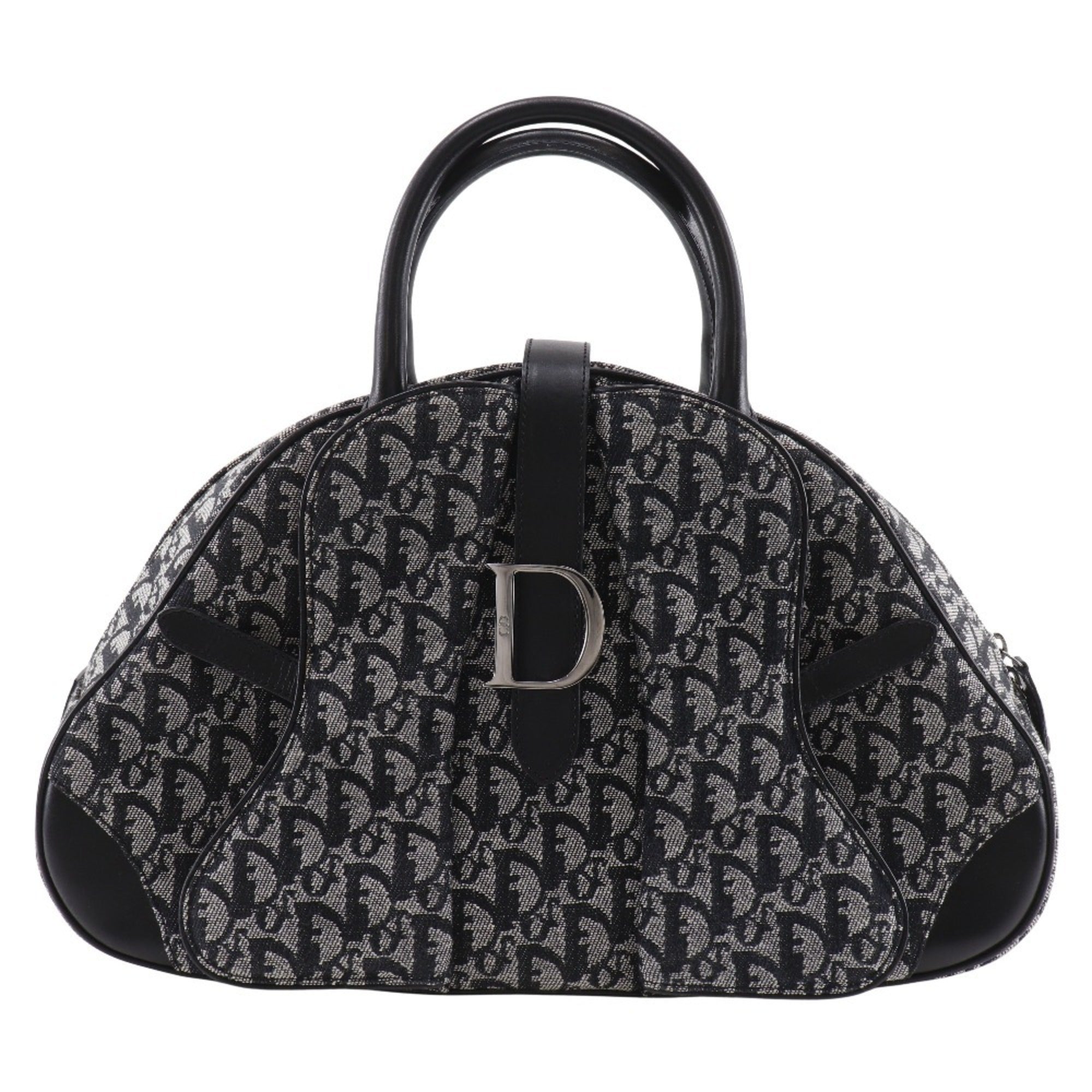 Christian Dior Trotter Navy Trotter Handbag Saddle Bag (Pre-Owned)