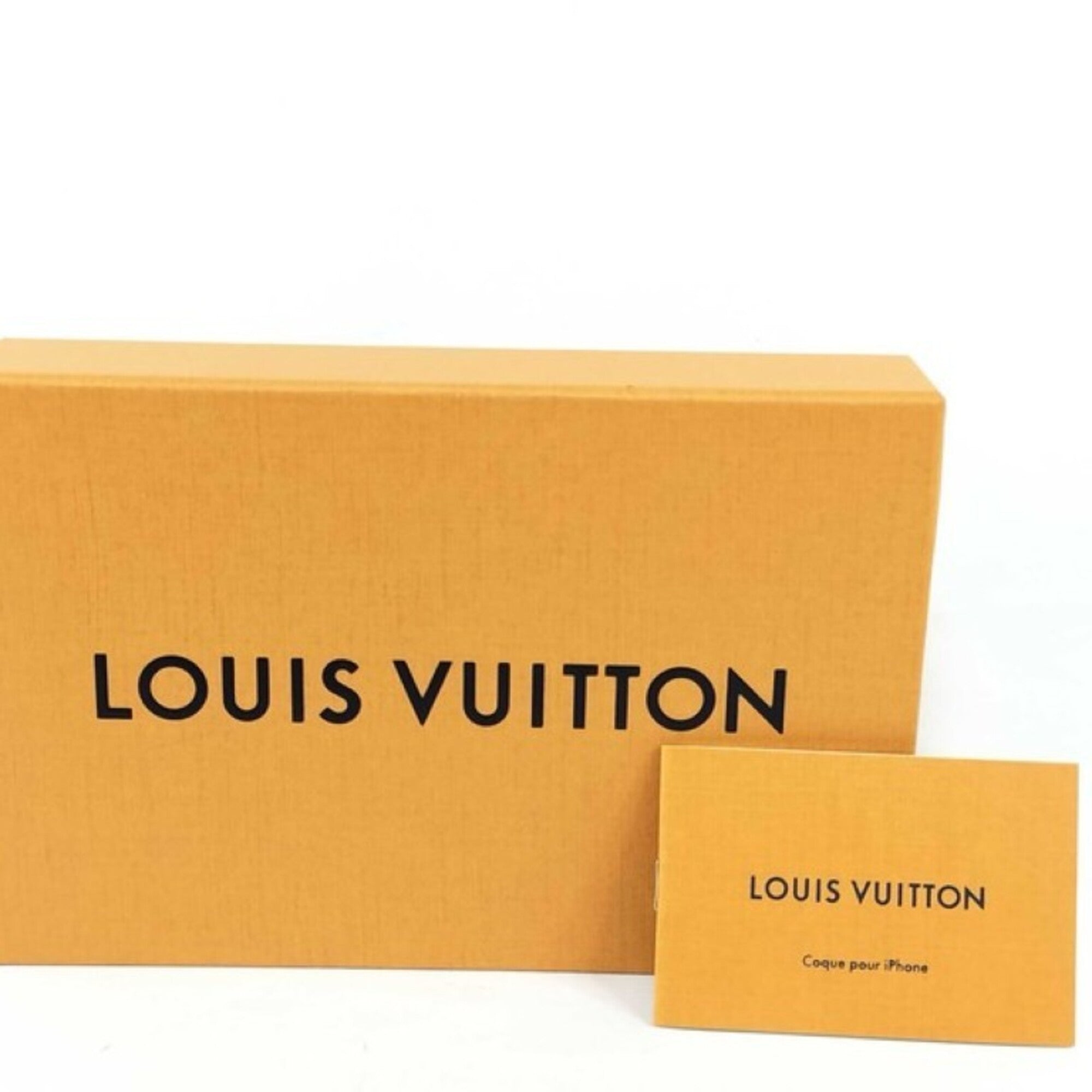 Louis Vuitton Black Leather Long Wallet (Bi-Fold) (Pre-Owned)