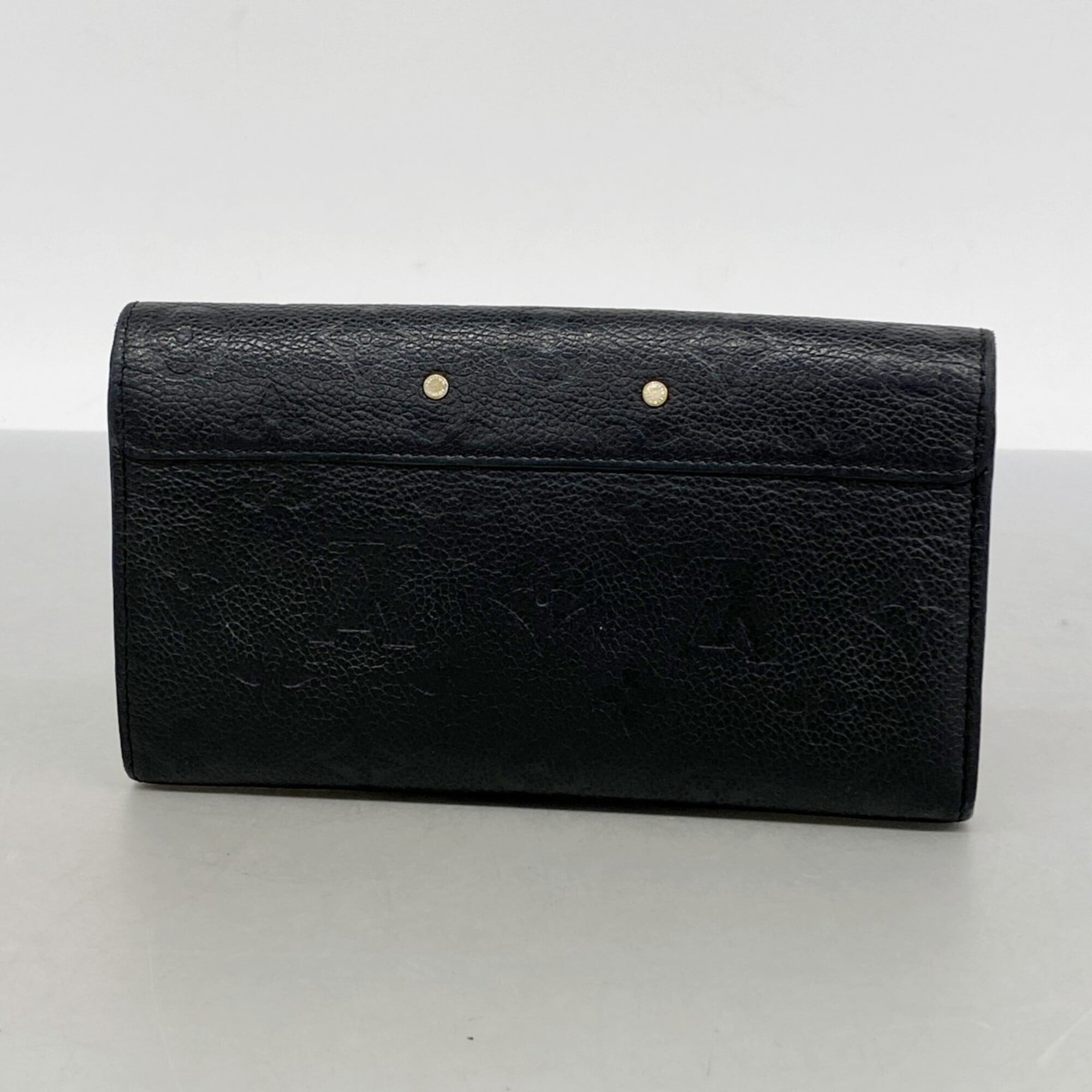 Louis Vuitton Noir Long Wallet (Bi-Fold) (Pre-Owned)