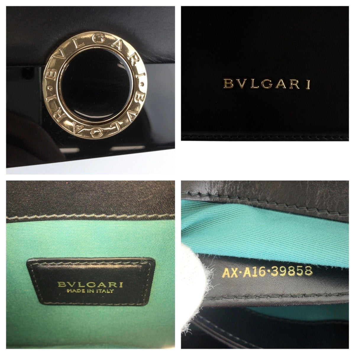 Bvlgari Black Leather Plastic Pochette Shoulder Bag (Pre-Owned)