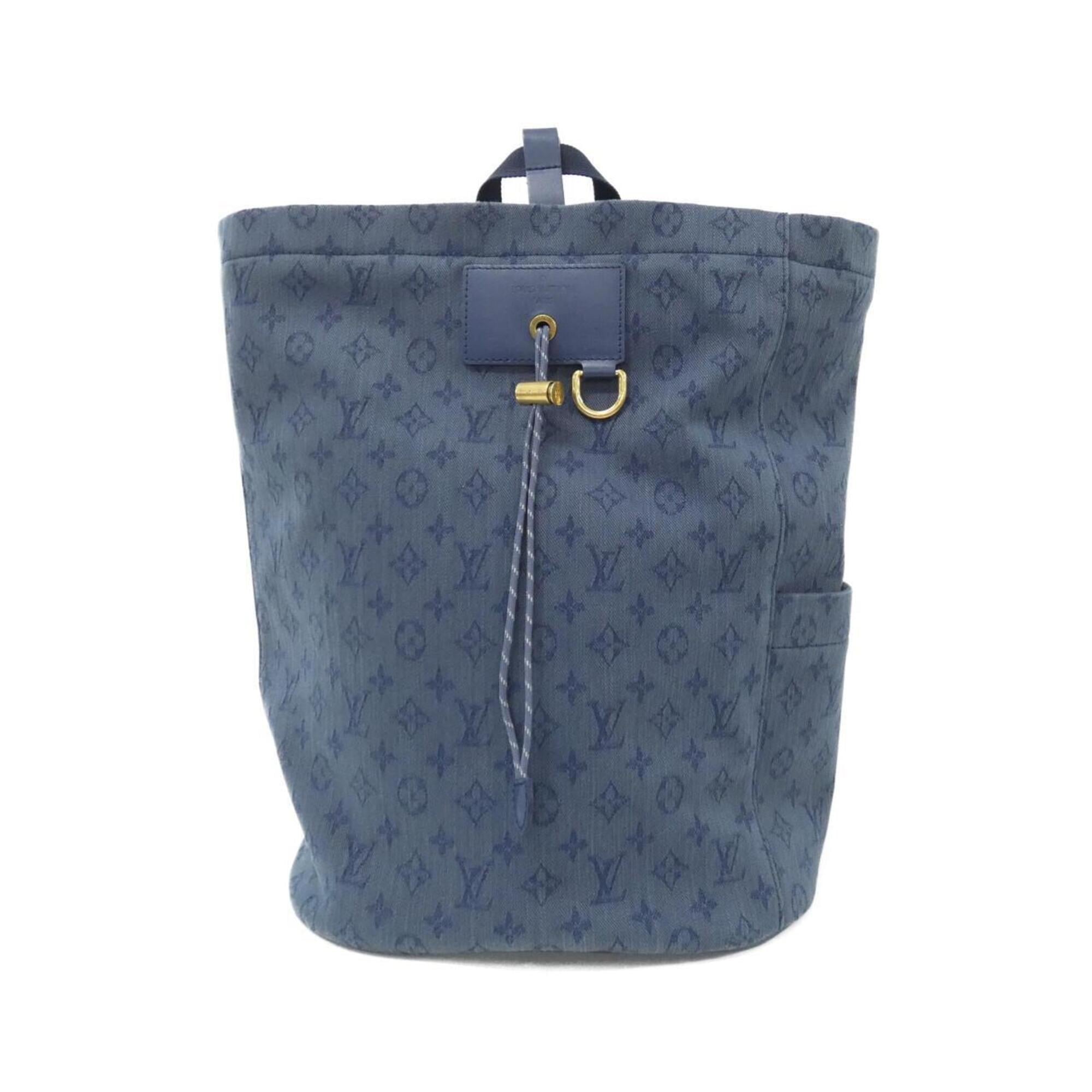 Louis Vuitton Navy Denim Backpack (Pre-Owned)