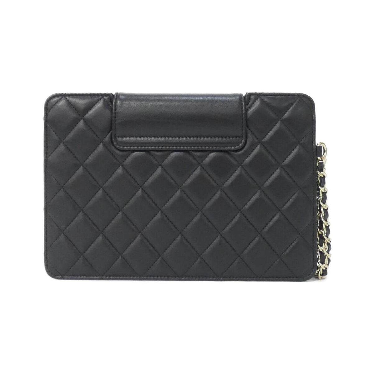 Chanel Black Leather Handbag Pouch (Pre-Owned)