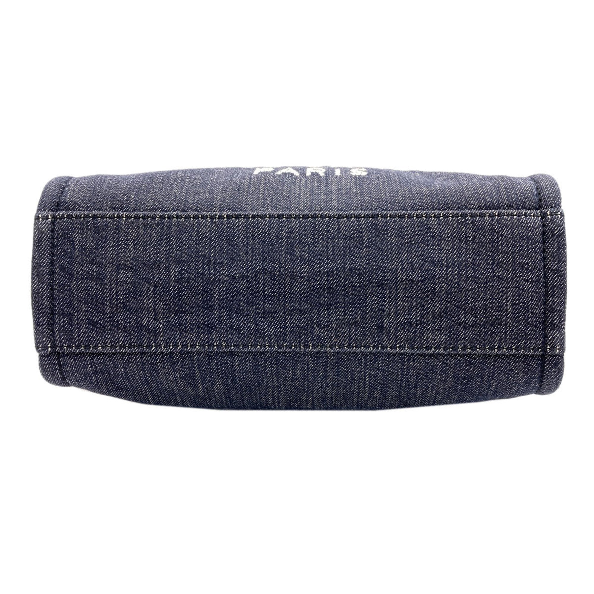 Chanel Navy Canvas Tote Bag (Pre-Owned)