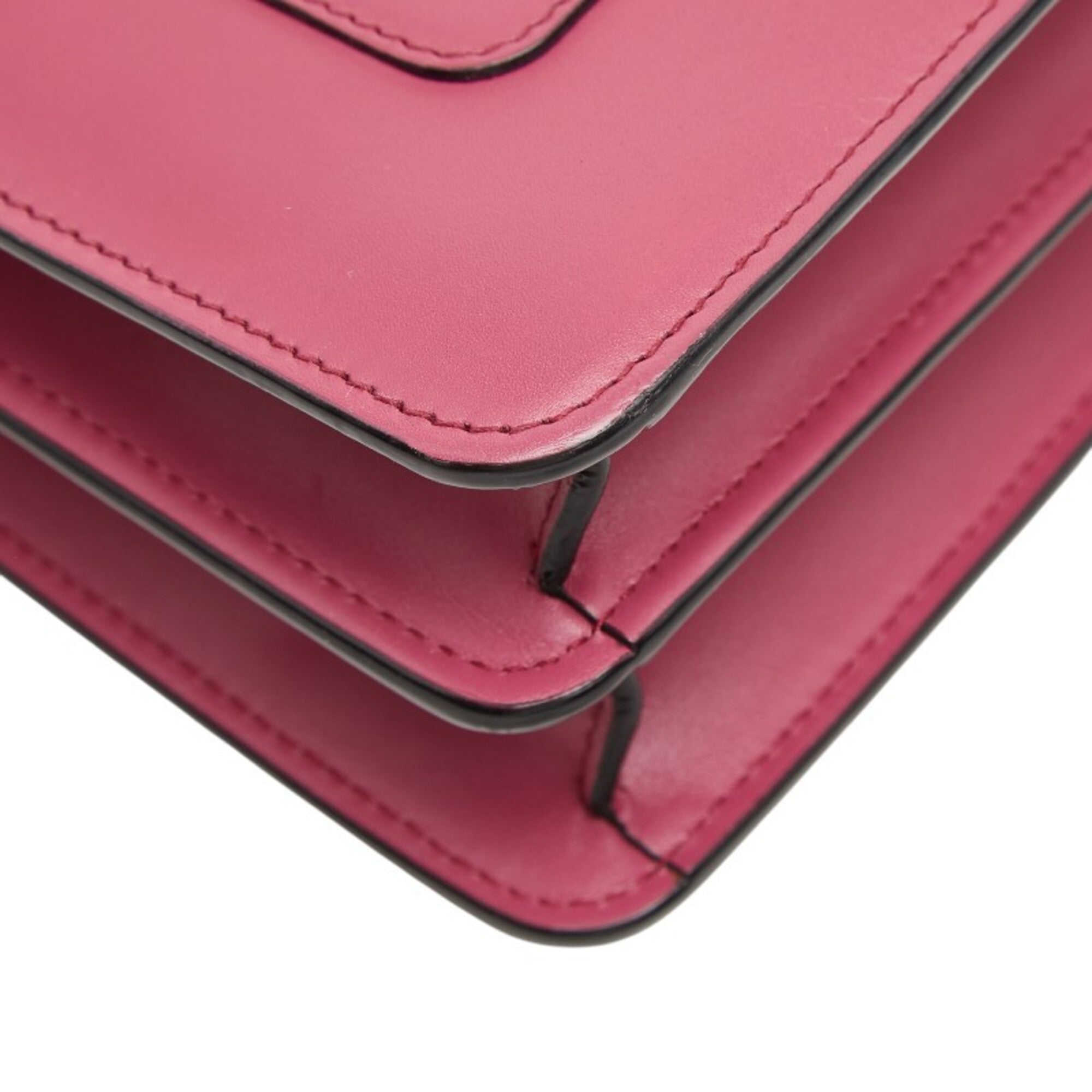 Bvlgari Pink Leather Shoulder Bag (Pre-Owned)