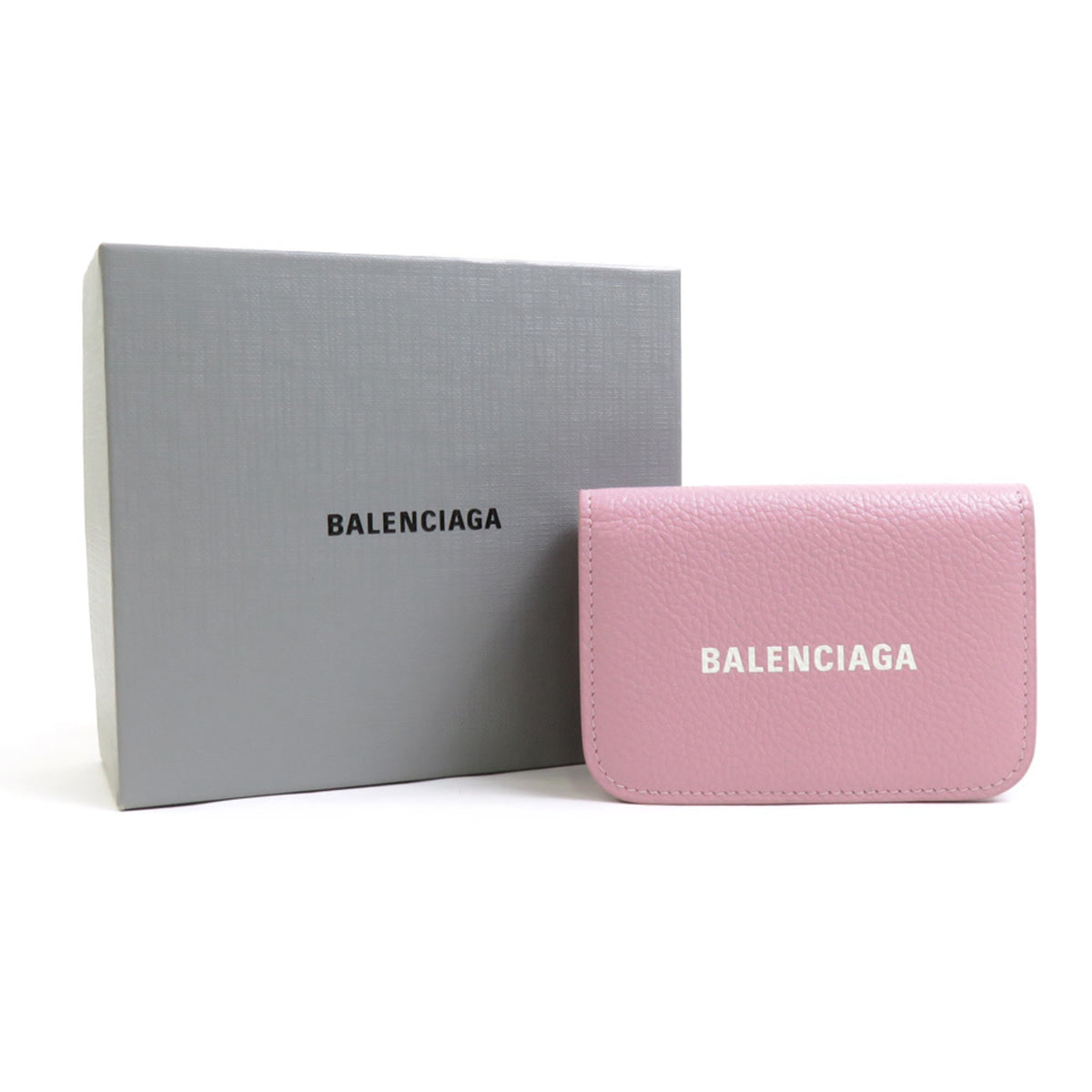 Balenciaga Pink Leather Wallet (Tri-Fold) (Pre-Owned)