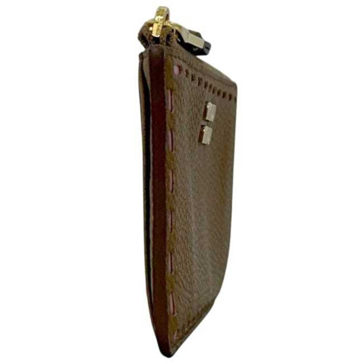 Miu Miu Brown Leather Coin Purse/Coin Case (Pre-Owned)