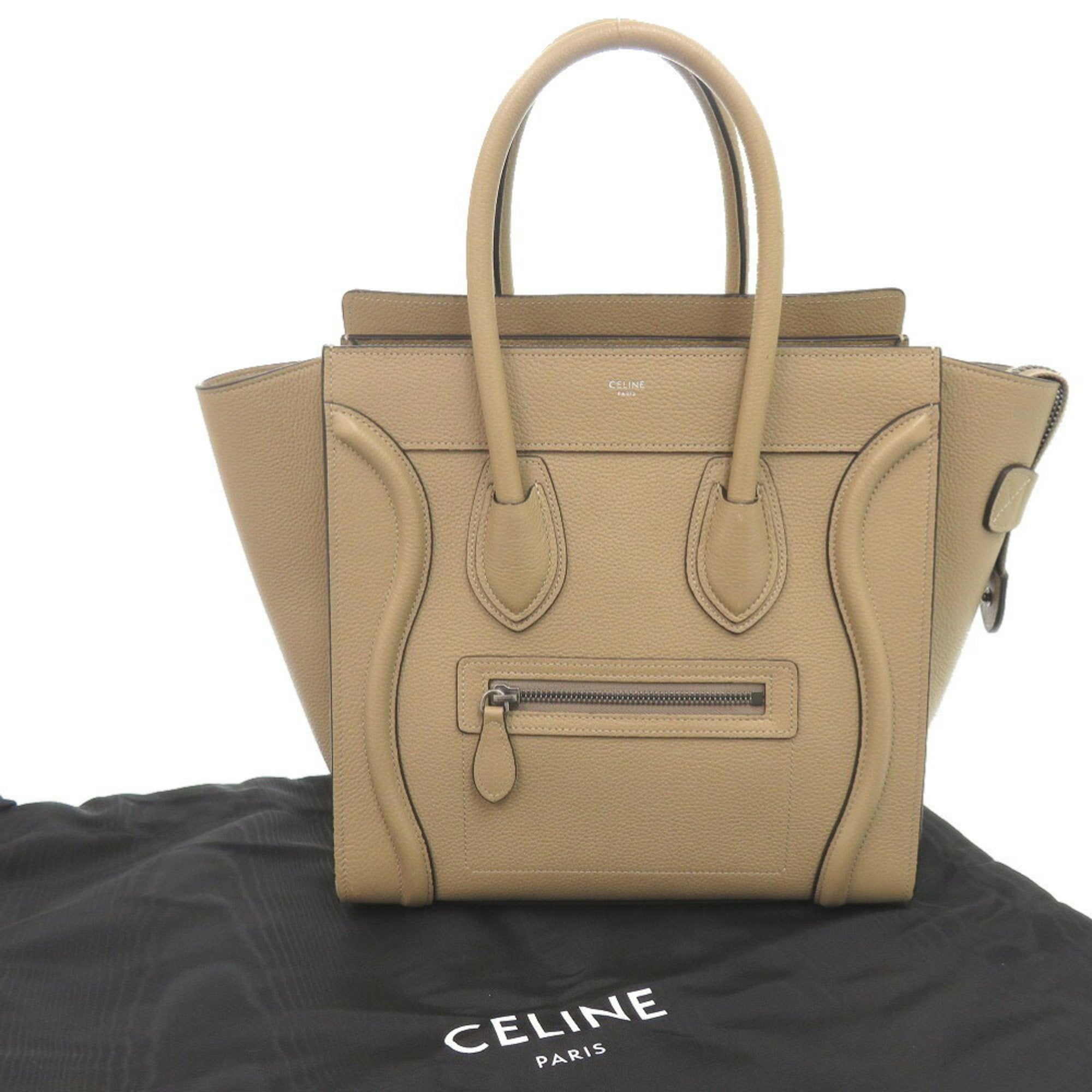 Celine Beige Leather Handbag (Pre-Owned)