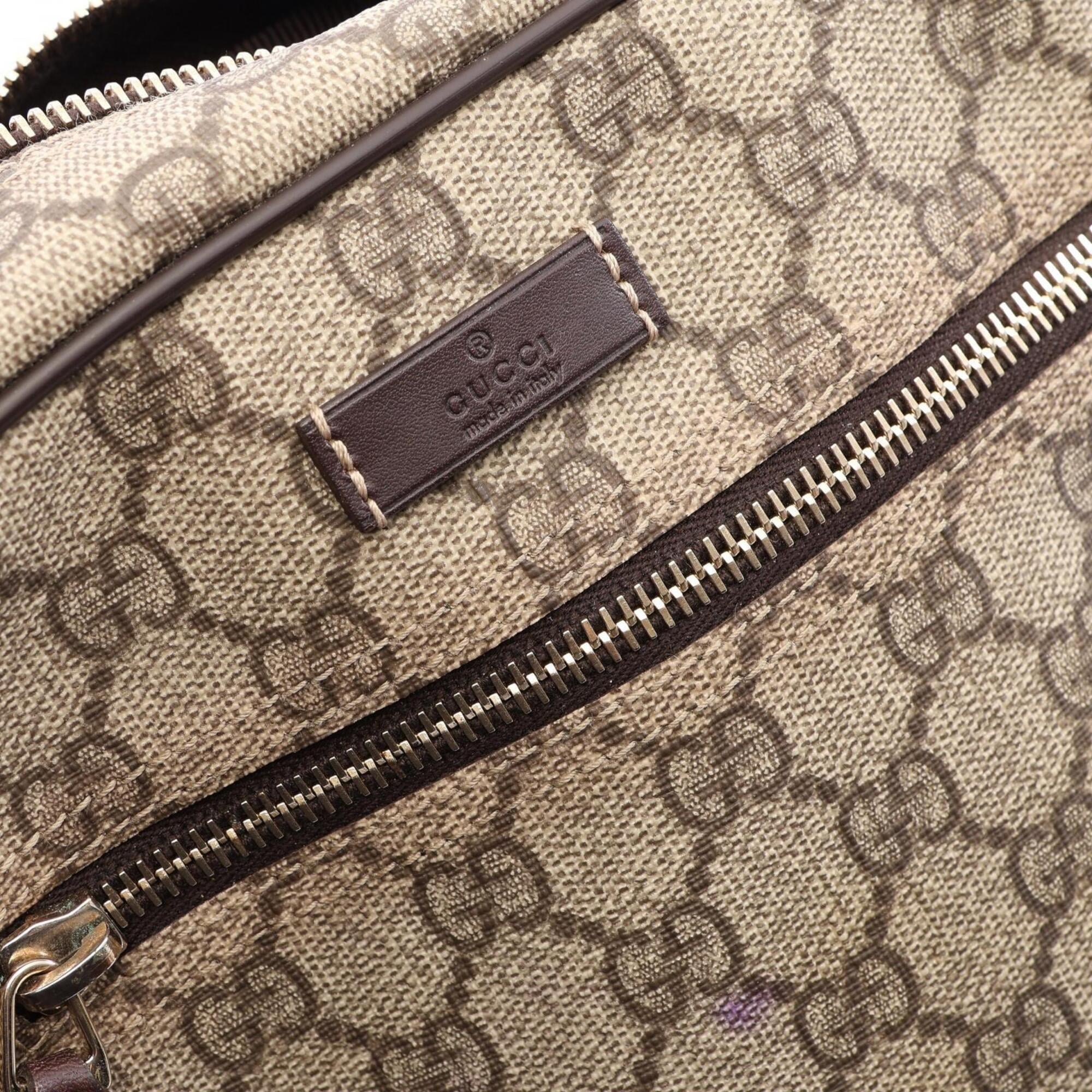 Gucci Beige Brown Pvc Leather Handbag Shoulder Bag (Pre-Owned)