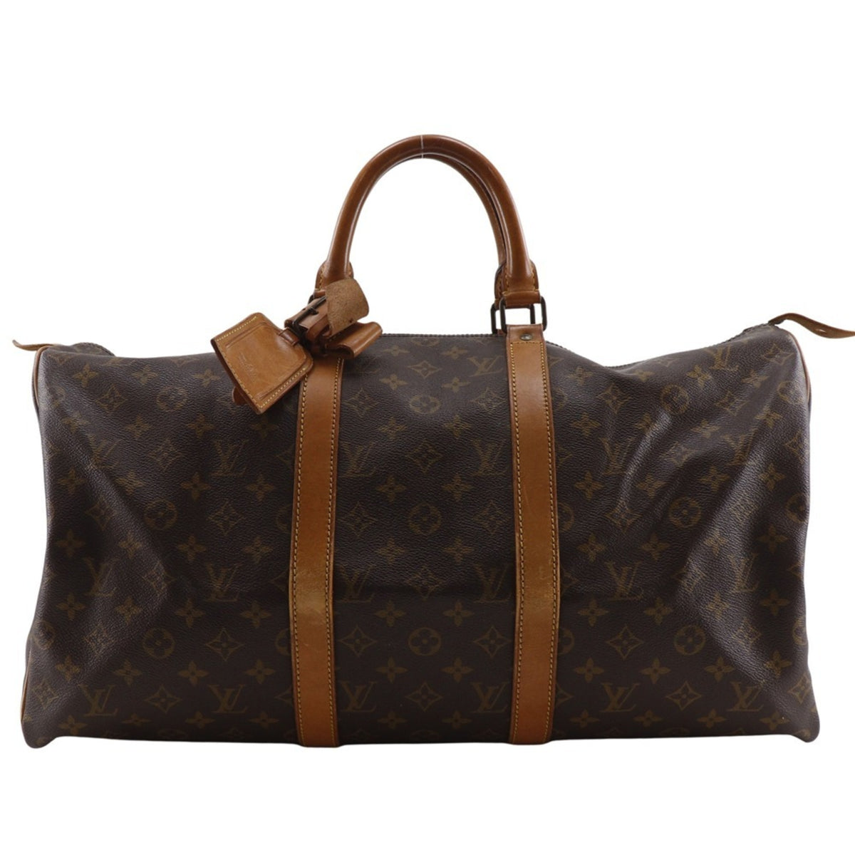 Louis Vuitton Brown Monogram Canvas Boston Bag (Pre-Owned)