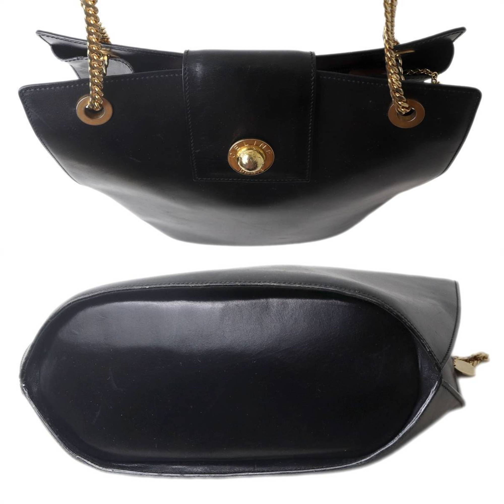 Celine Black Leather Shoulder Bag (Pre-Owned)