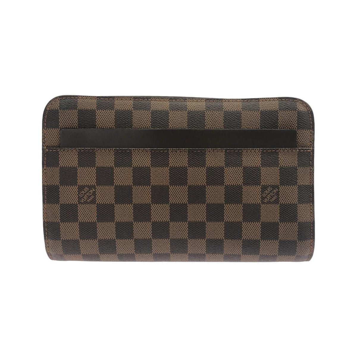 Louis Vuitton Ebene Coated Canvas Clutch Bag (Pre-Owned)