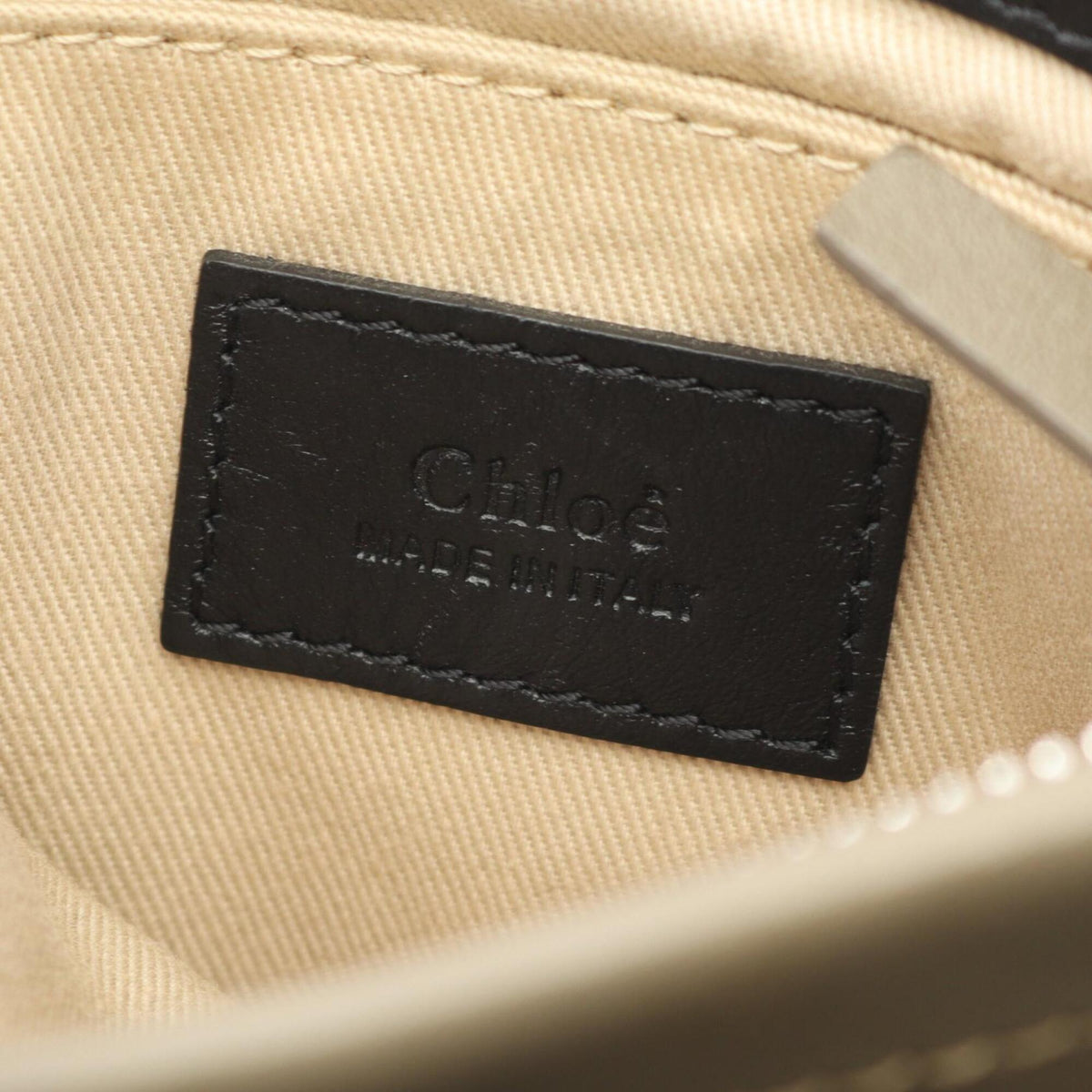 Chloé Beige Khaki Leather Handbag Shoulder Bag (Pre-Owned)
