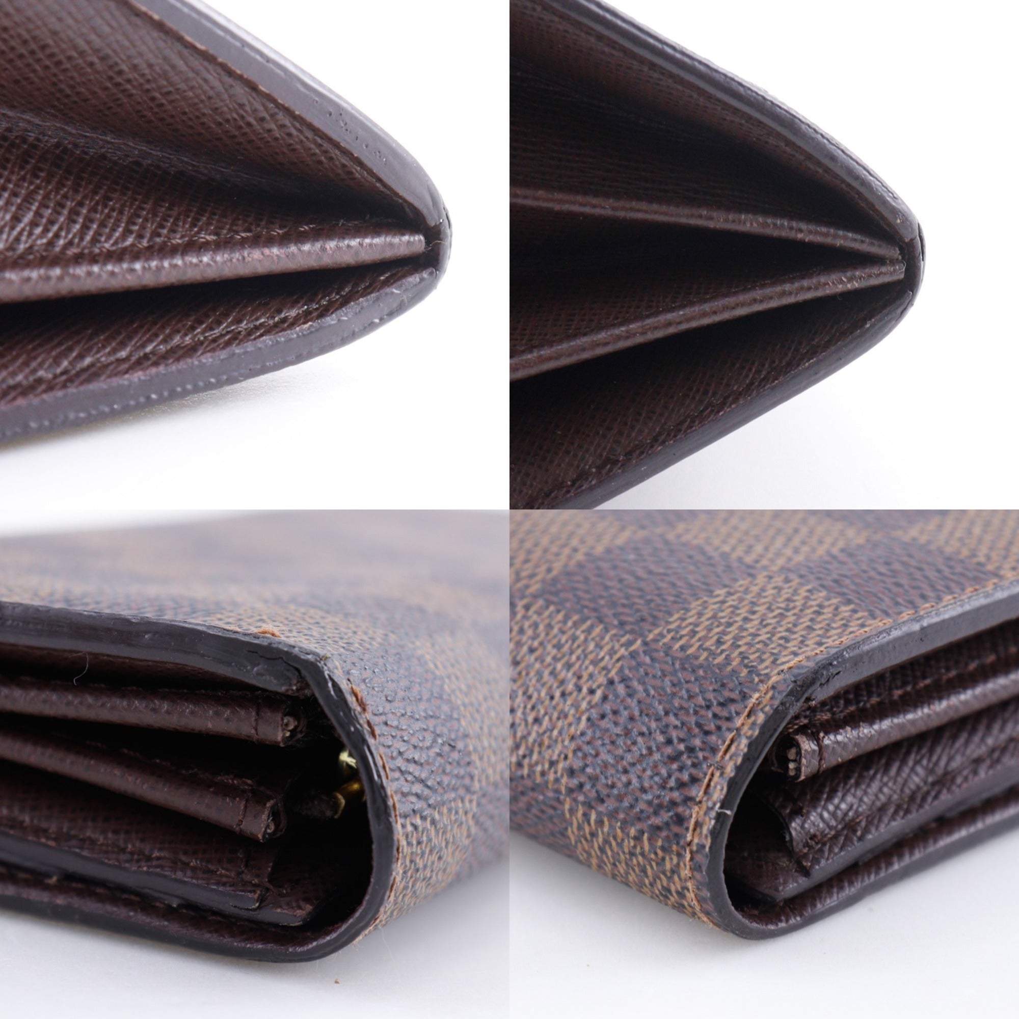 Louis Vuitton Brown Damier Canvas Long Wallet (Bi-Fold) (Pre-Owned)