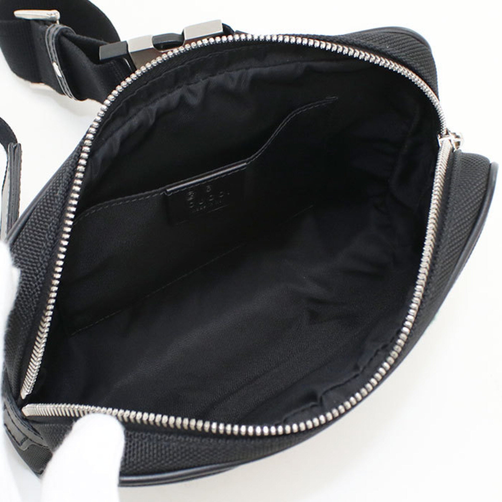 Gucci Black Canvas Sling Bag (Pre-Owned)