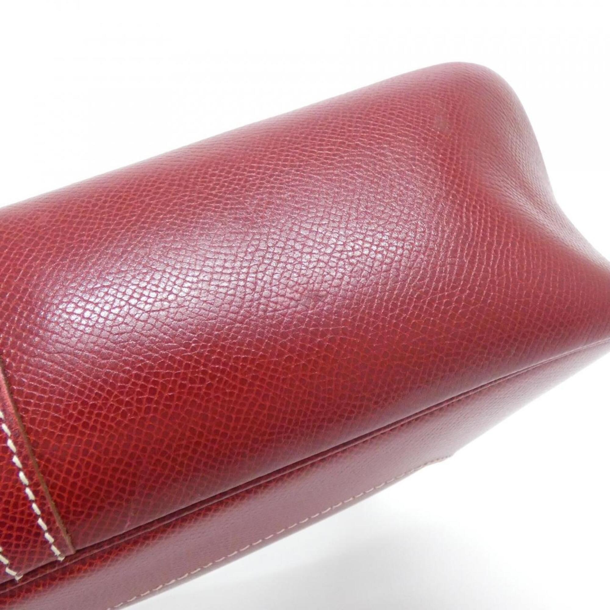 Hermes Rouge H Lisse Leather Shoulder Bag (Pre-Owned)