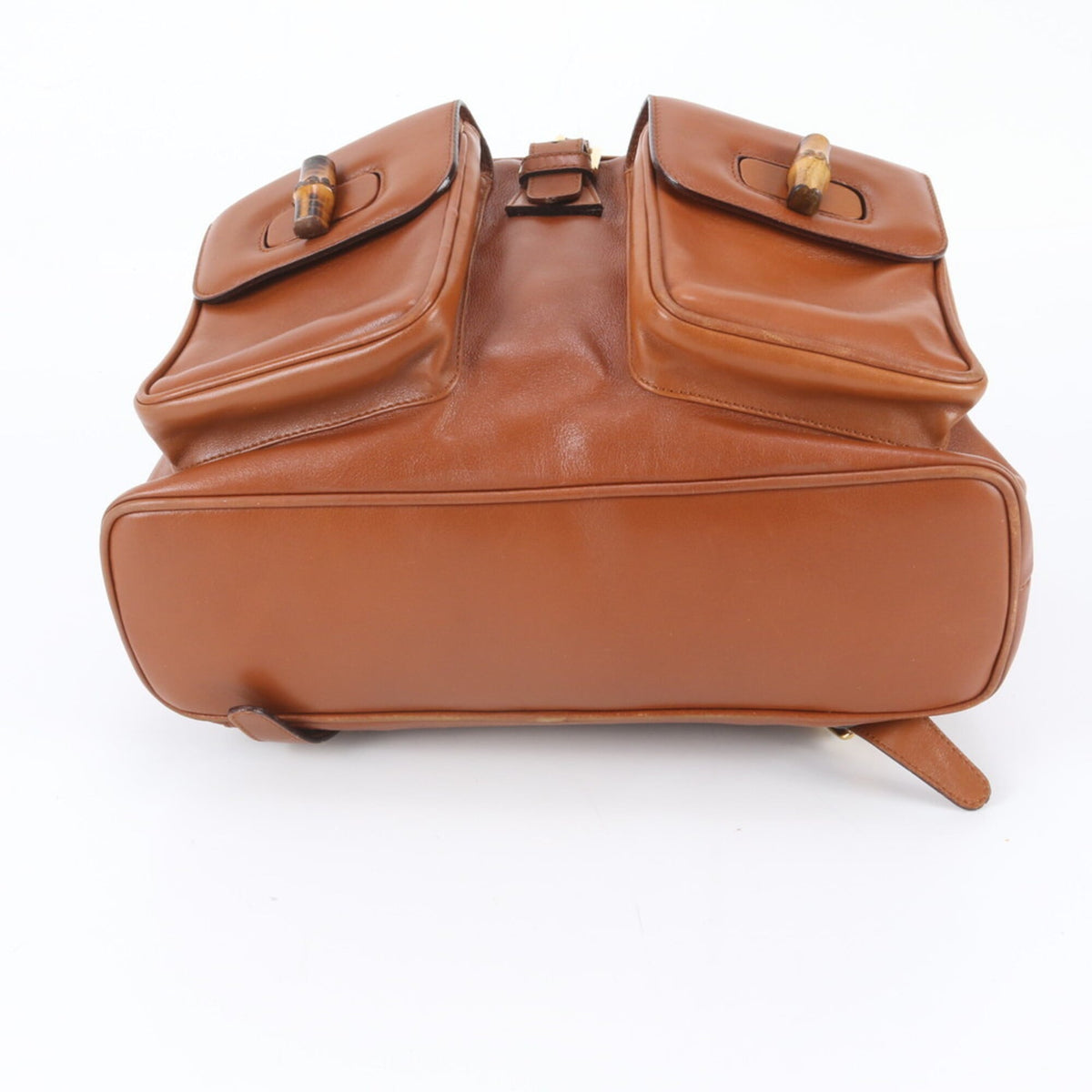 Gucci Brown Leather Backpack (Pre-Owned)