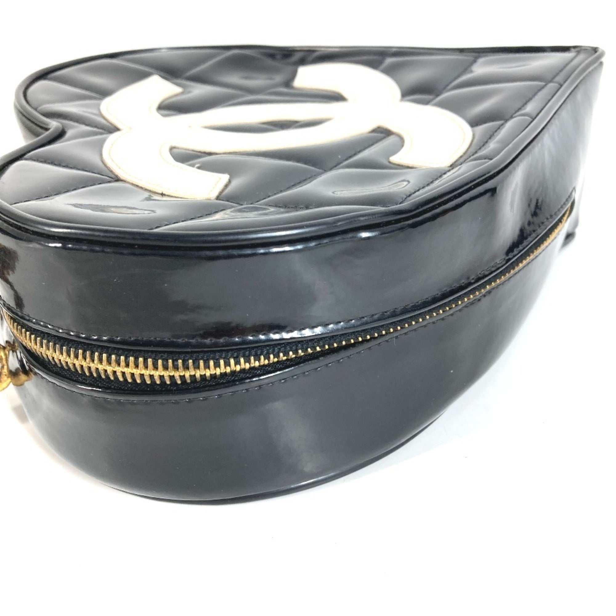 Chanel Black White Handbag Vanity Bag (Pre-Owned)