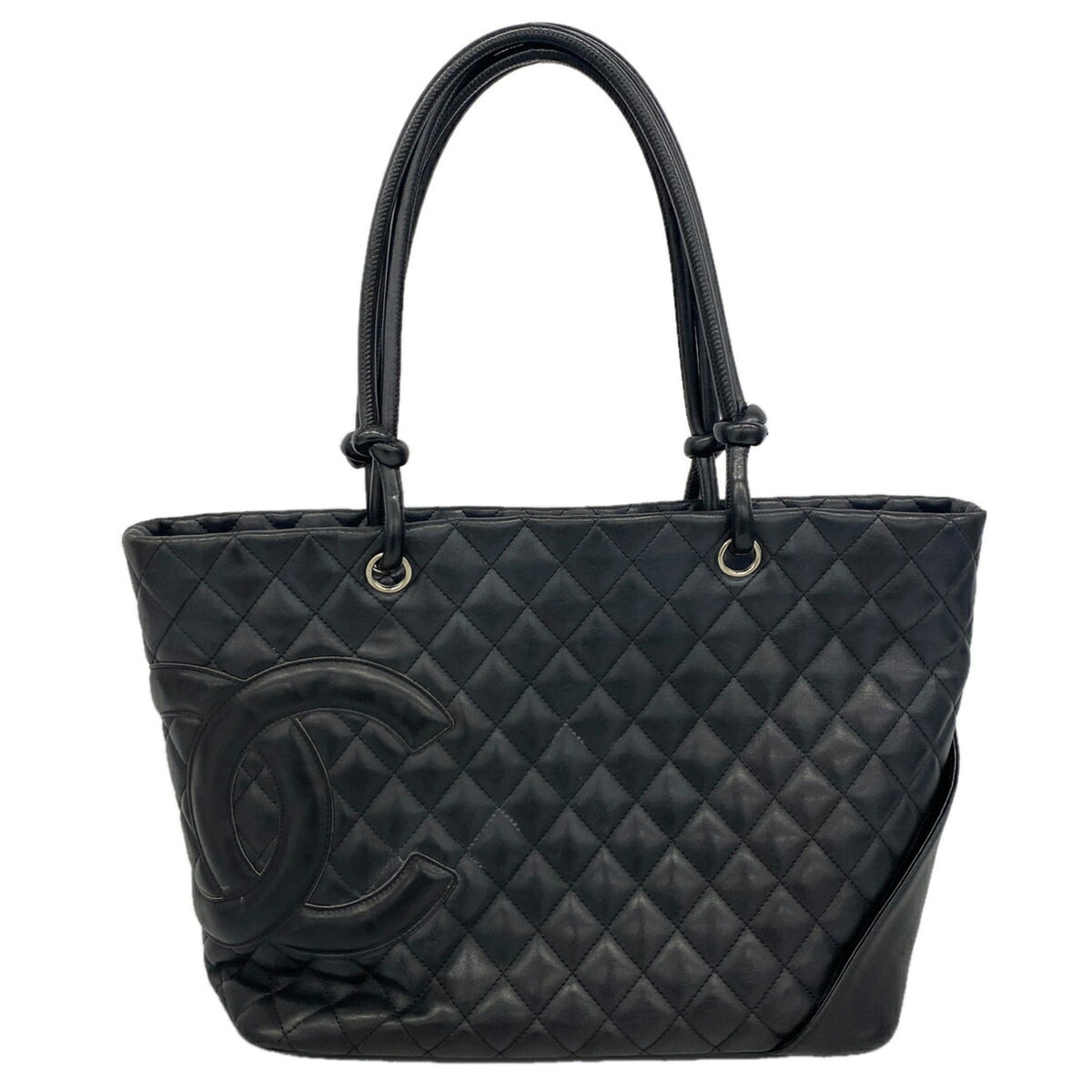Chanel Black Leather Tote Bag (Pre-Owned)