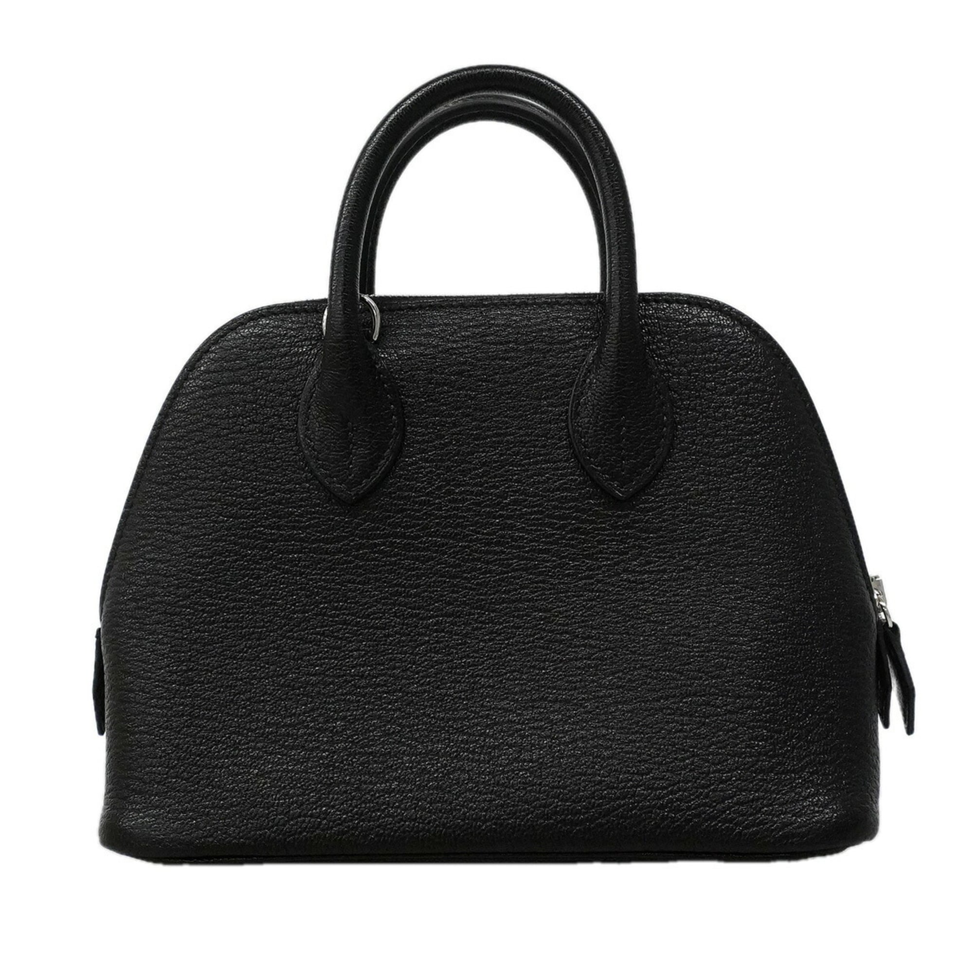 Hermes Black Chevre Myzore Leather Handbag (Pre-Owned)