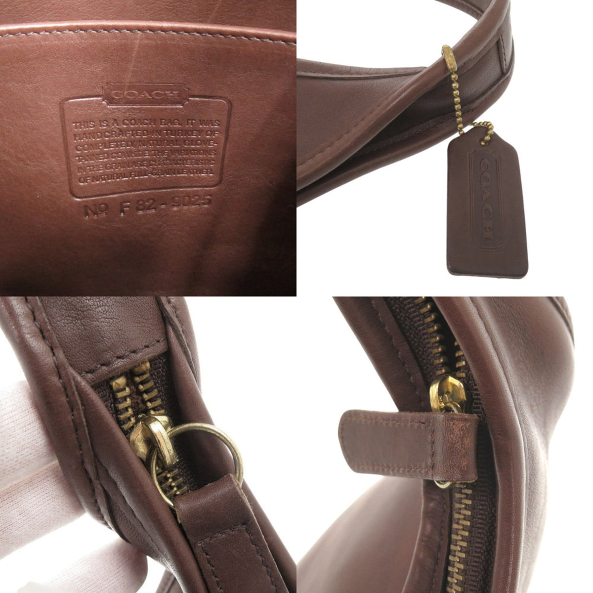 Coach Brown Leather Shoulder Bag (Pre-Owned)