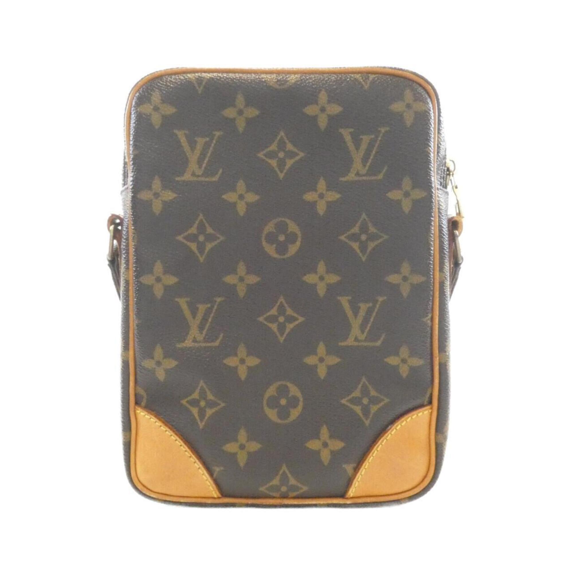 Louis Vuitton Marron Coated Canvas Shoulder Bag (Pre-Owned)