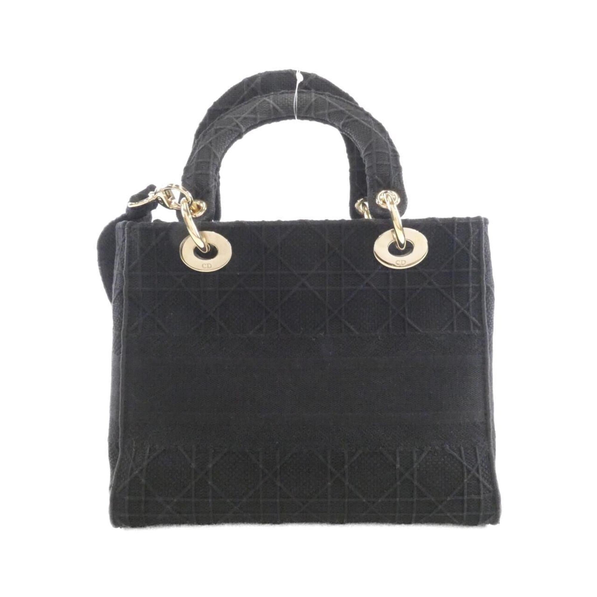 Christian Dior Black Canvas Handbag (Pre-Owned)