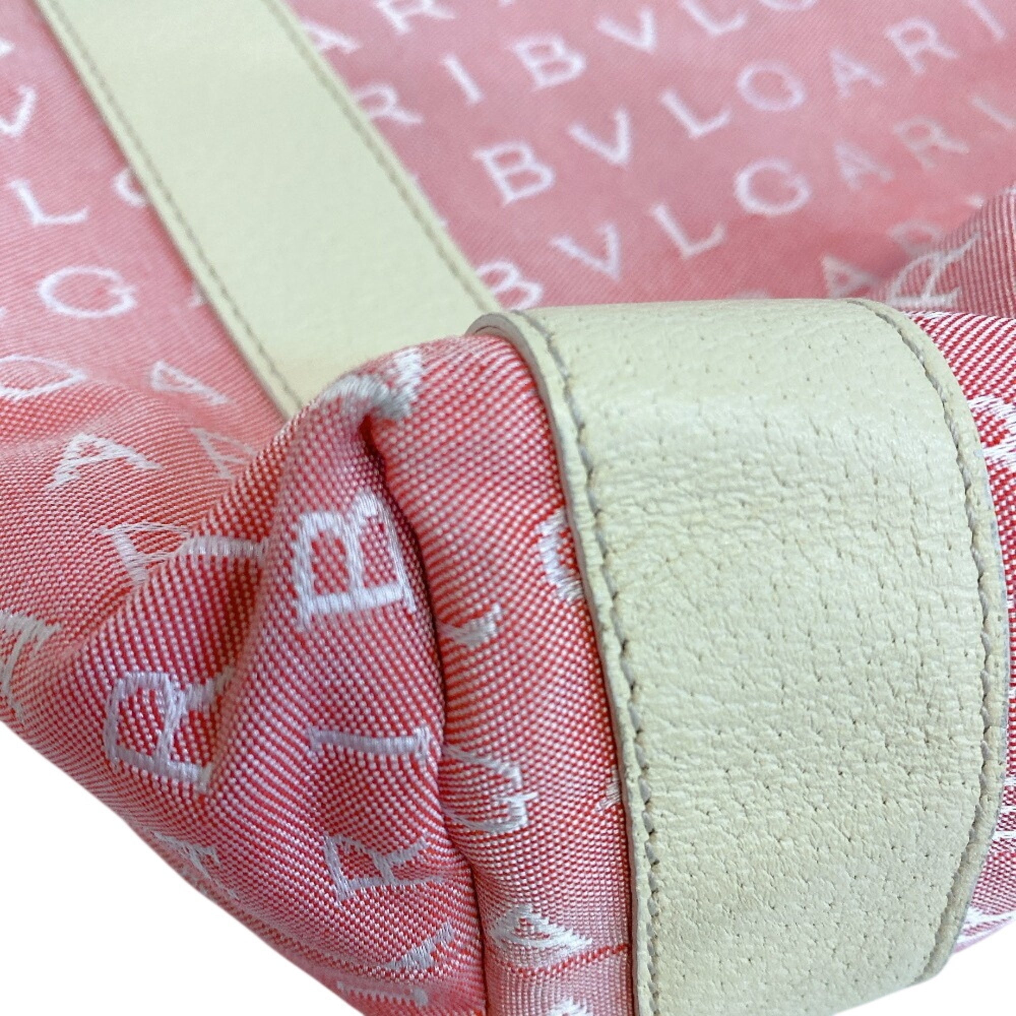 Bvlgari Pink Canvas Tote Bag (Pre-Owned)