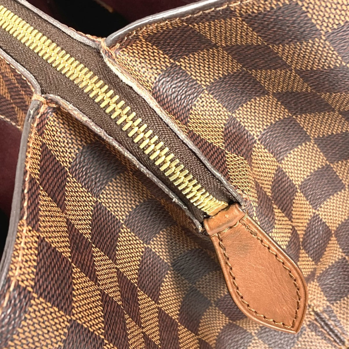 Louis Vuitton Damier Brown Damier Canvas Handbag Tote Bag (Pre-Owned)