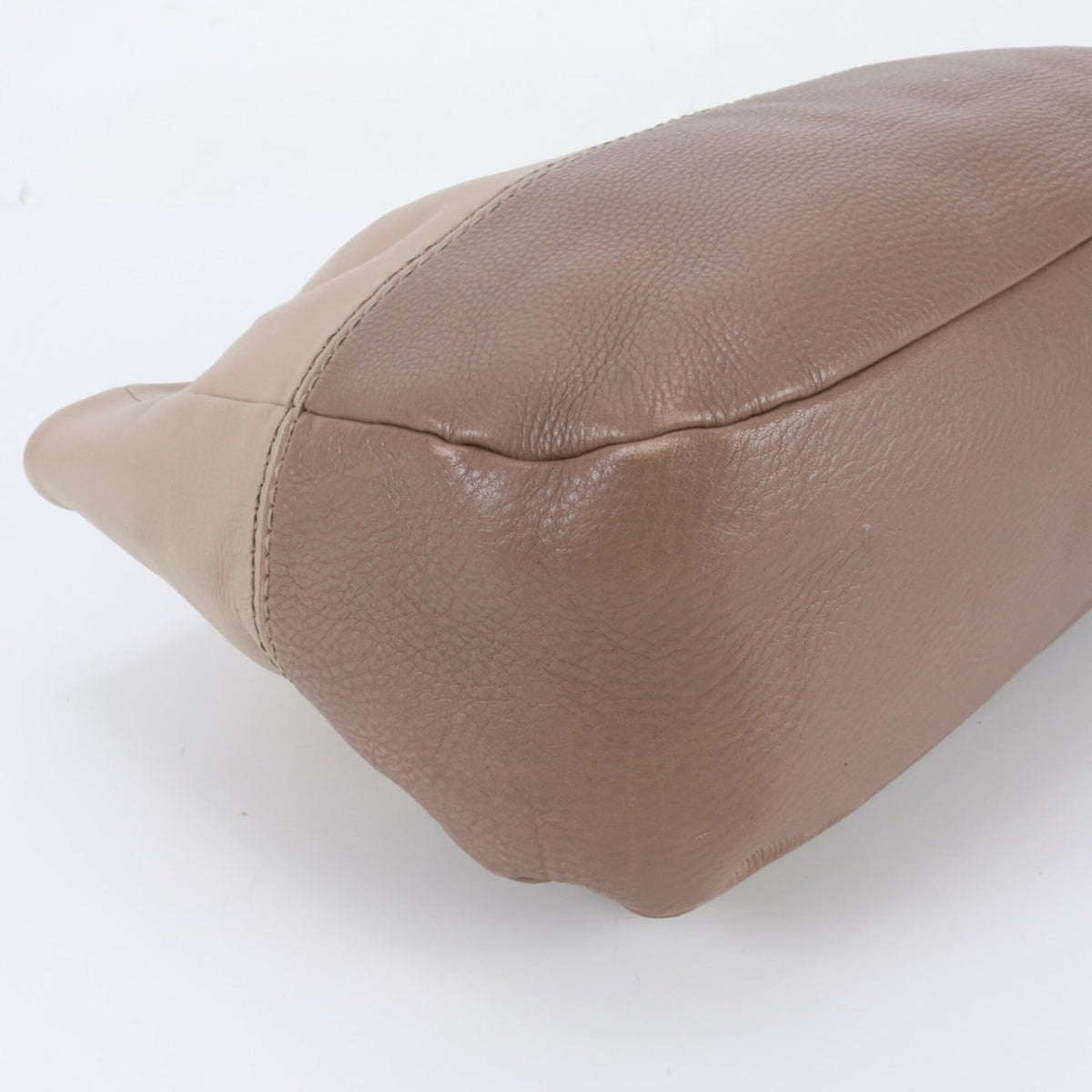 Tod's Beige Brown Leather Handbag Shoulder Bag Tote Bag (Pre-Owned)