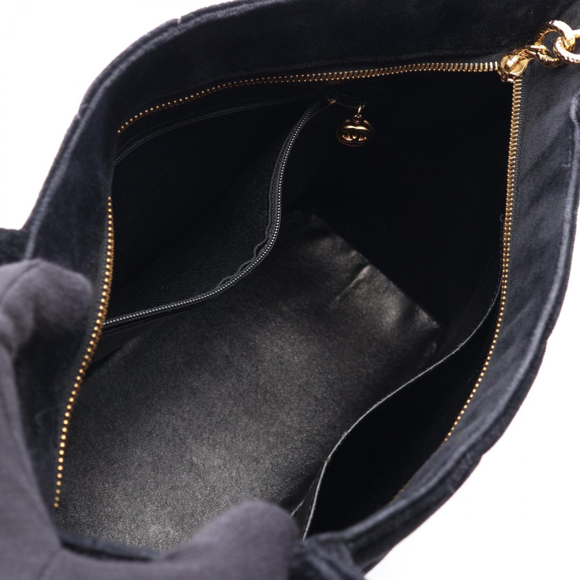 Chanel Black Fabric Handbag Tote Bag (Pre-Owned)