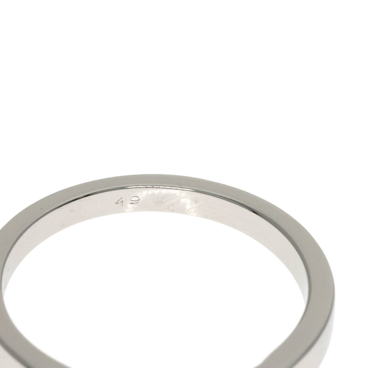 Van Cleef & Arpels Platinum Platinum 950 Band Ring (Pre-Owned)