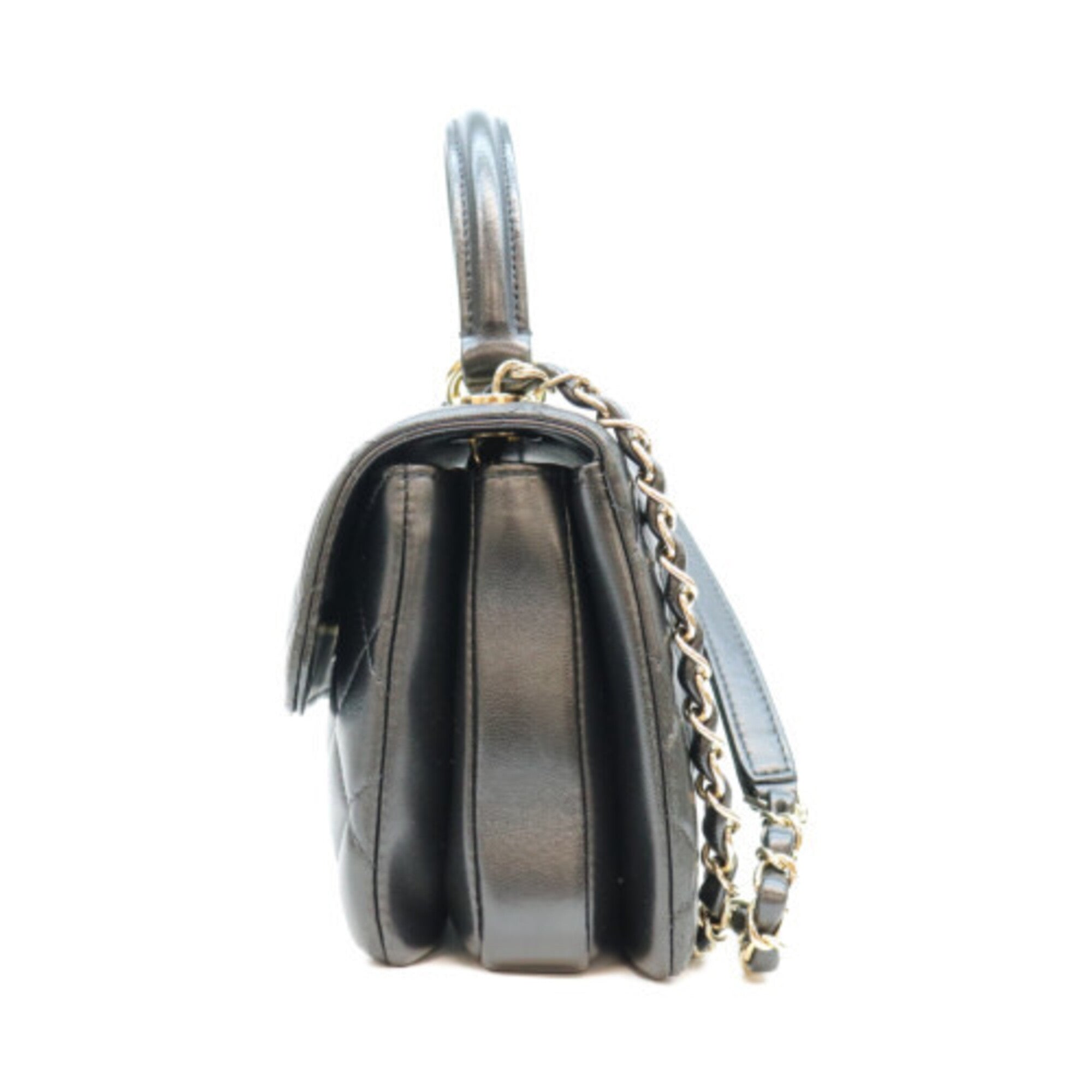 Chanel Black Leather Shoulder Bag (Pre-Owned)