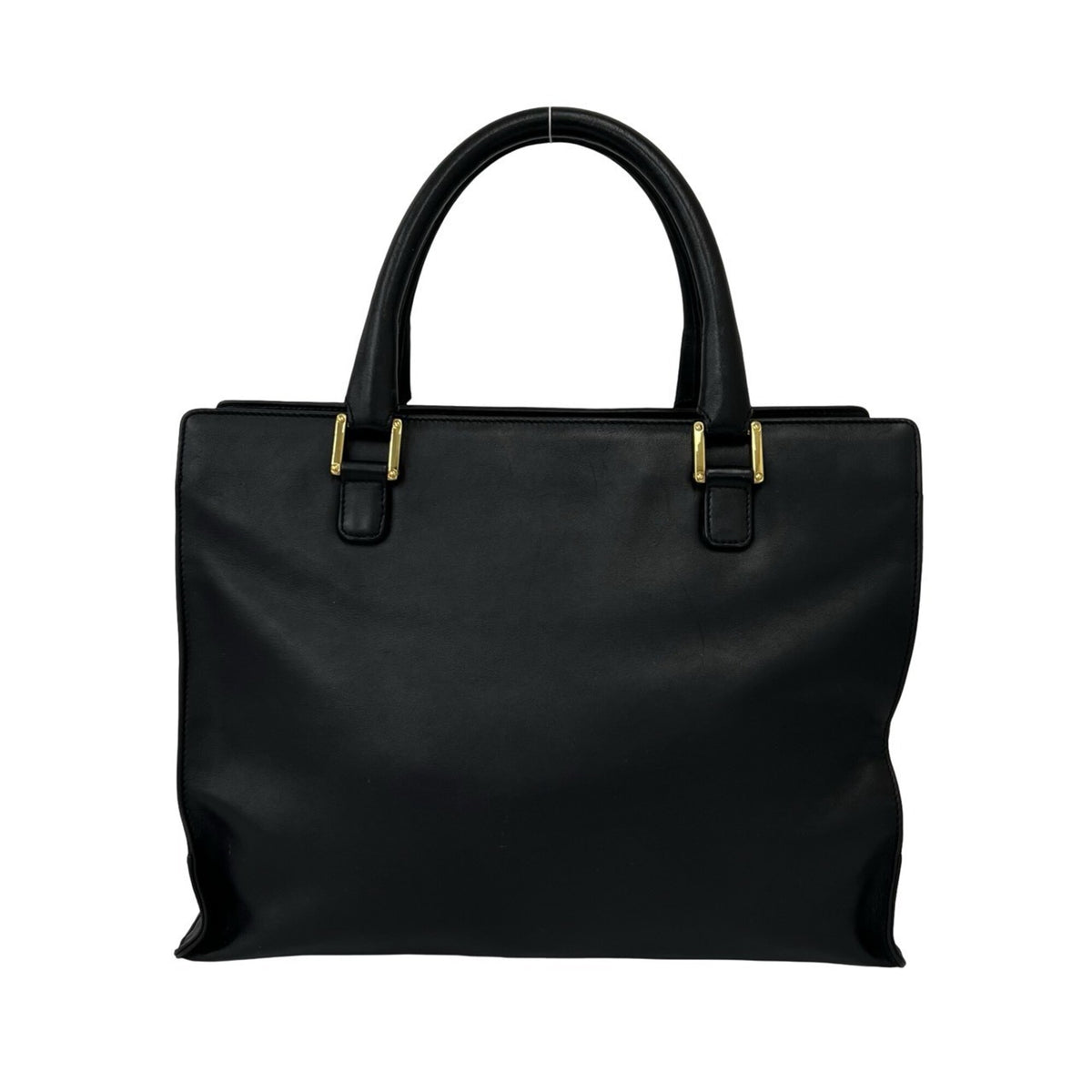 Loewe Black Leather Handbag Tote Bag (Pre-Owned)