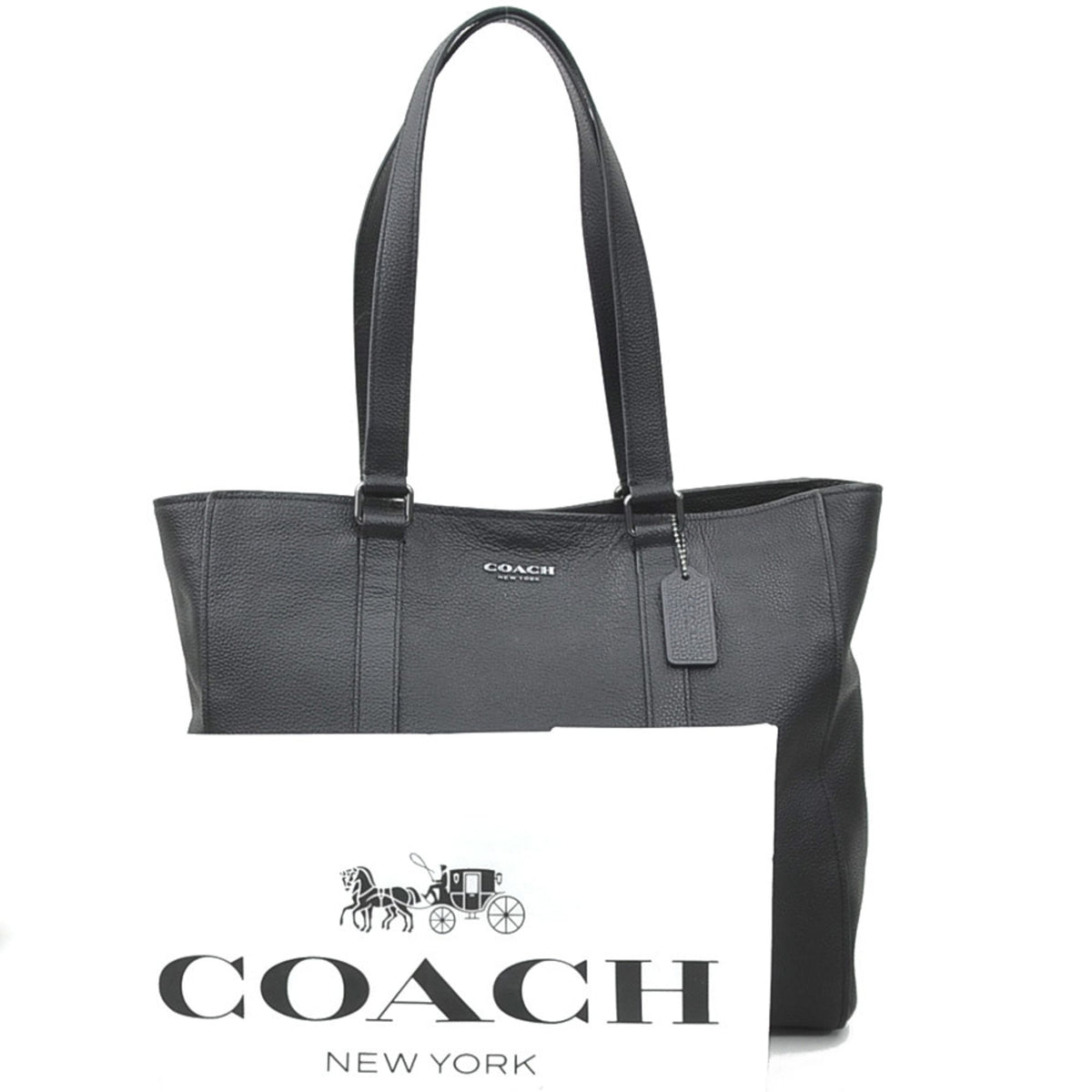 Coach Black Leather Shoulder Bag (Pre-Owned)