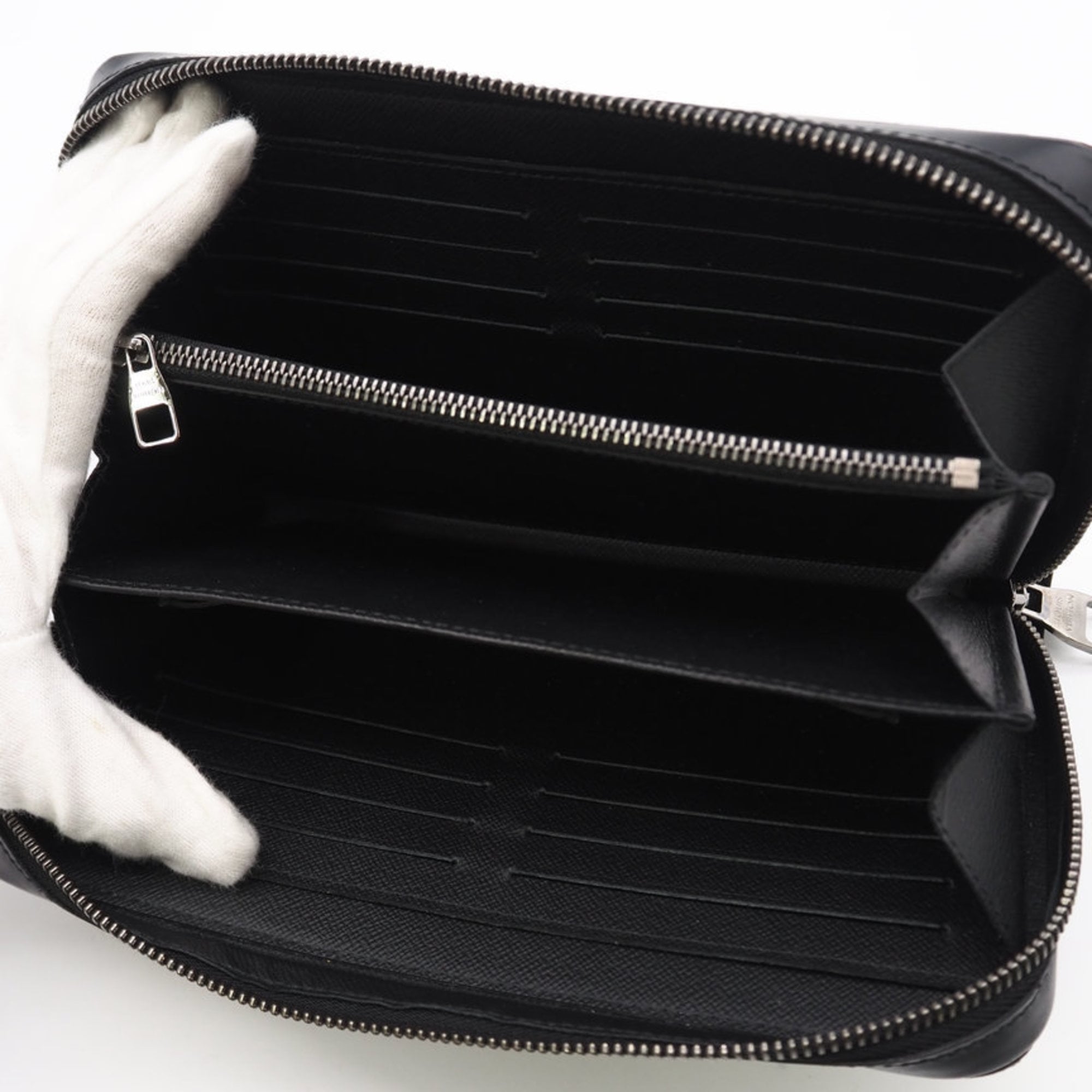Louis Vuitton Black Gray Coated Canvas Coin Purse/Coin Case (Pre-Owned)