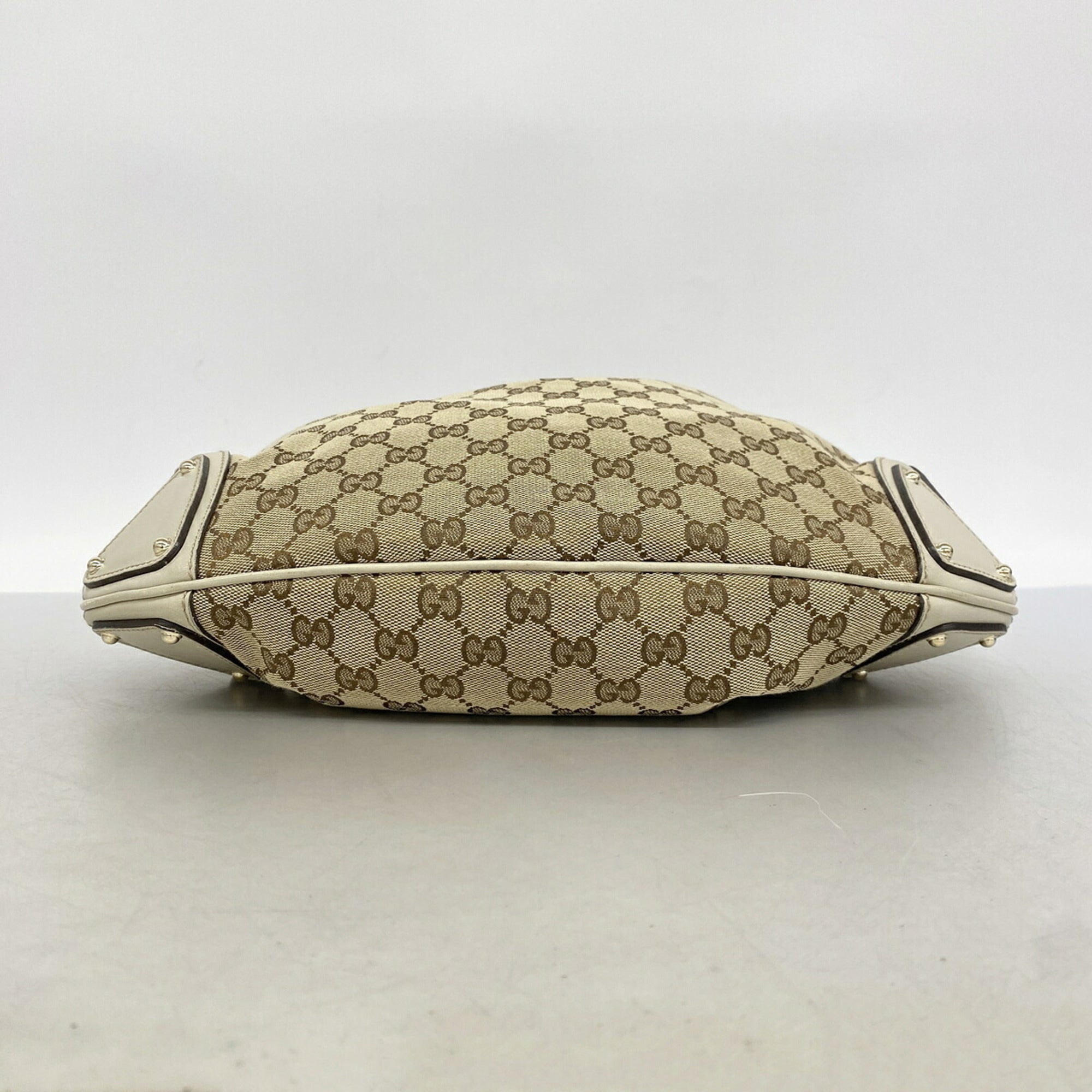 Gucci Brown Canvas Handbag (Pre-Owned)