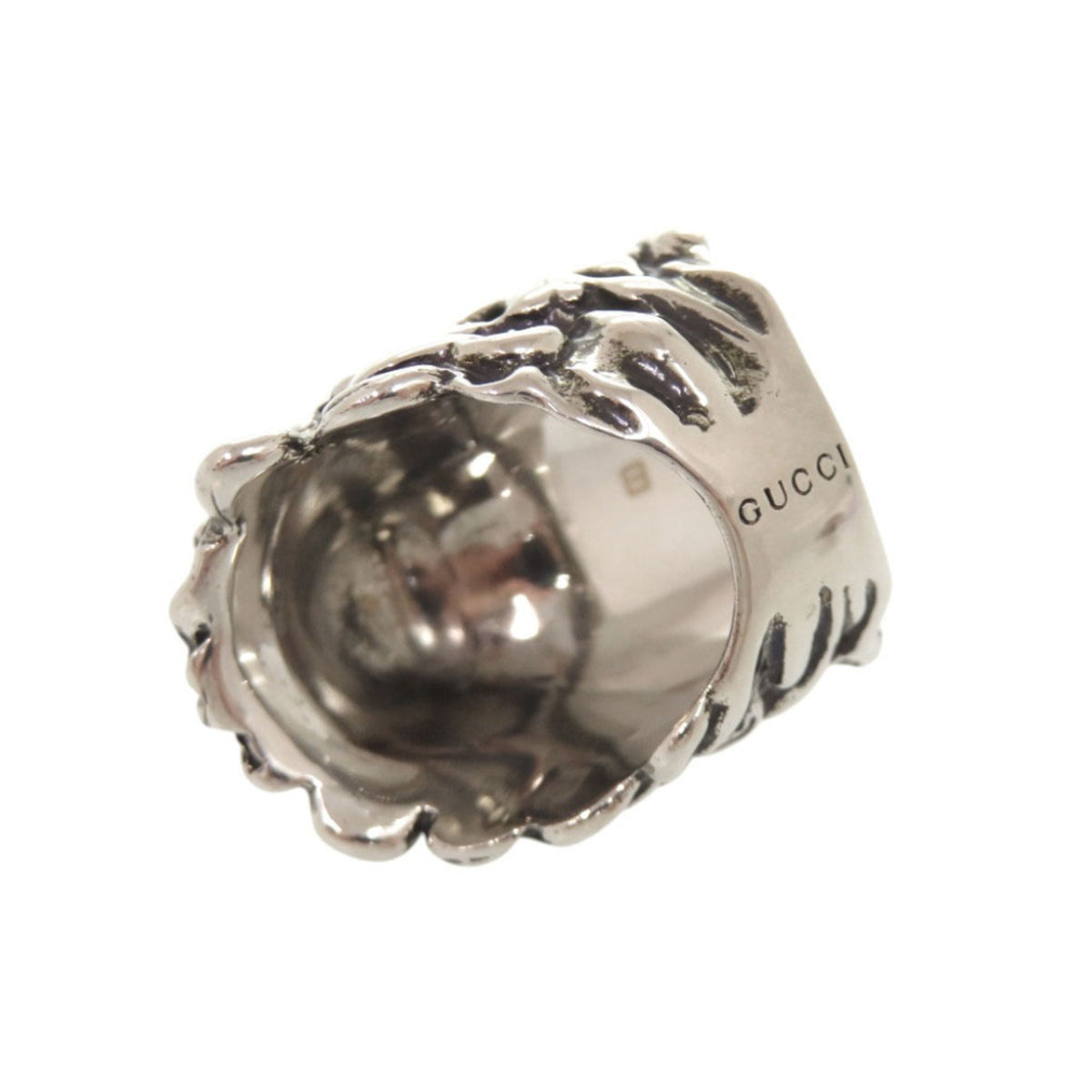 Gucci Silver Metal Band Ring (Pre-Owned)