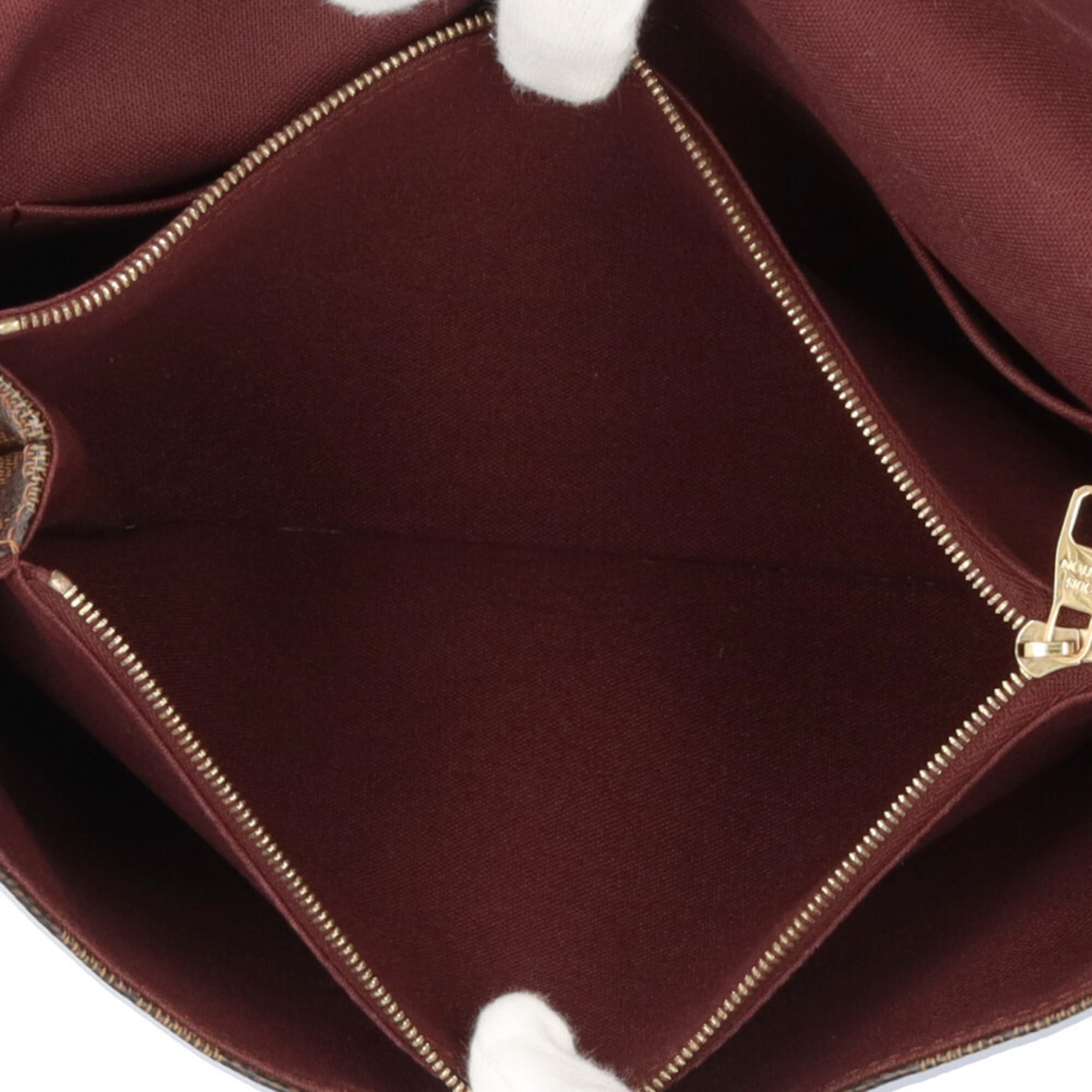 Louis Vuitton Damier Brown Damier Canvas Handbag Shoulder Bag (Pre-Owned)