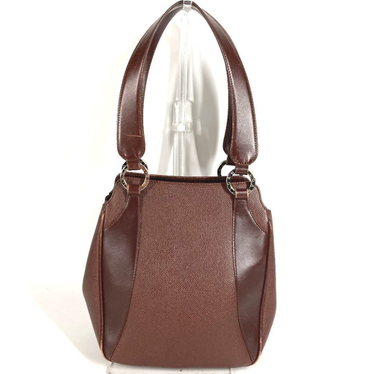 Bvlgari Leather Handbag Shoulder Bag (Pre-Owned)