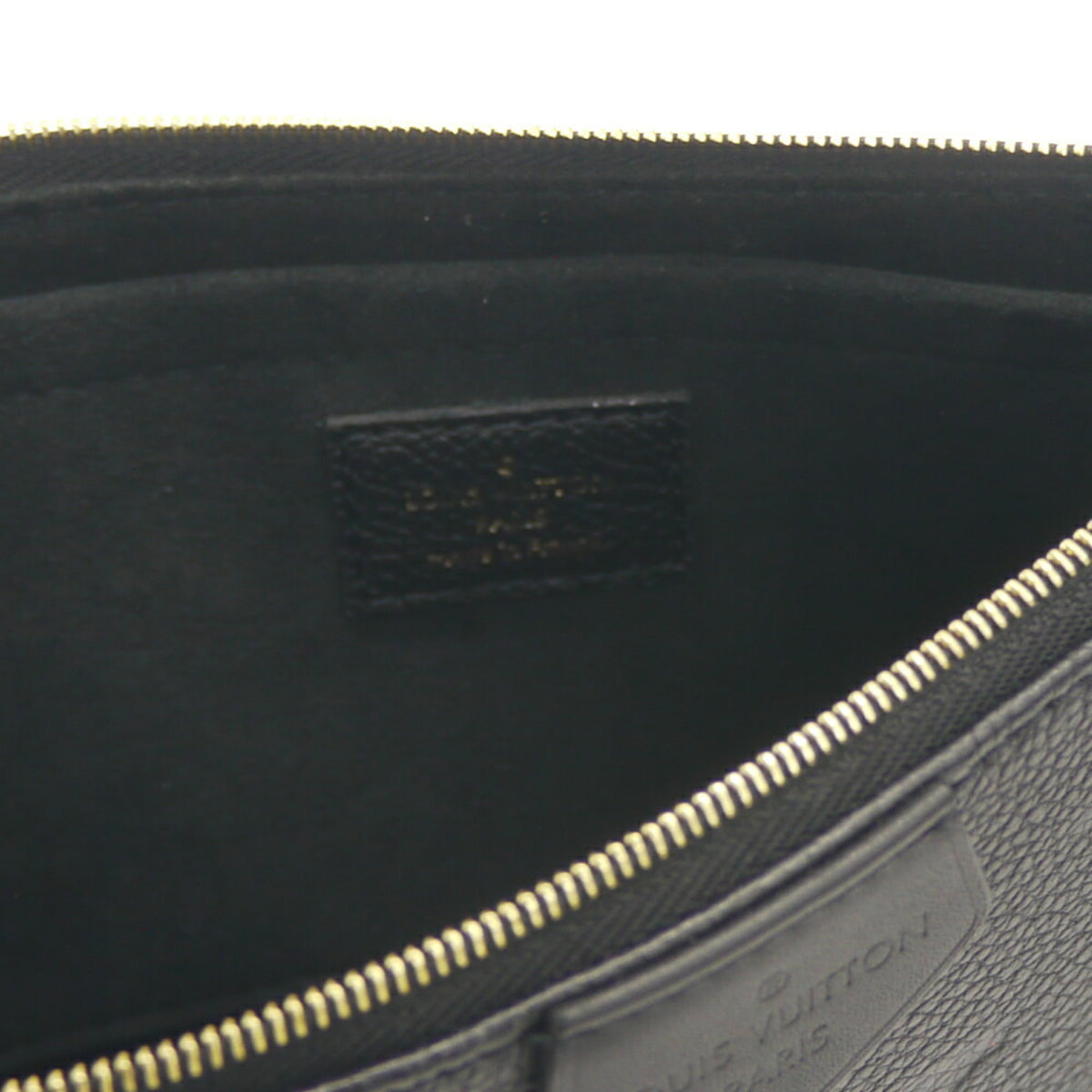 Louis Vuitton Black Noir Monogram Empreinte Pochette Shoulder Bag (Pre-Owned)