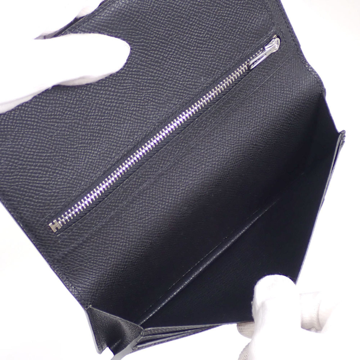 Hermes Black Epsom Leather Wallet (Bi-Fold) (Pre-Owned)