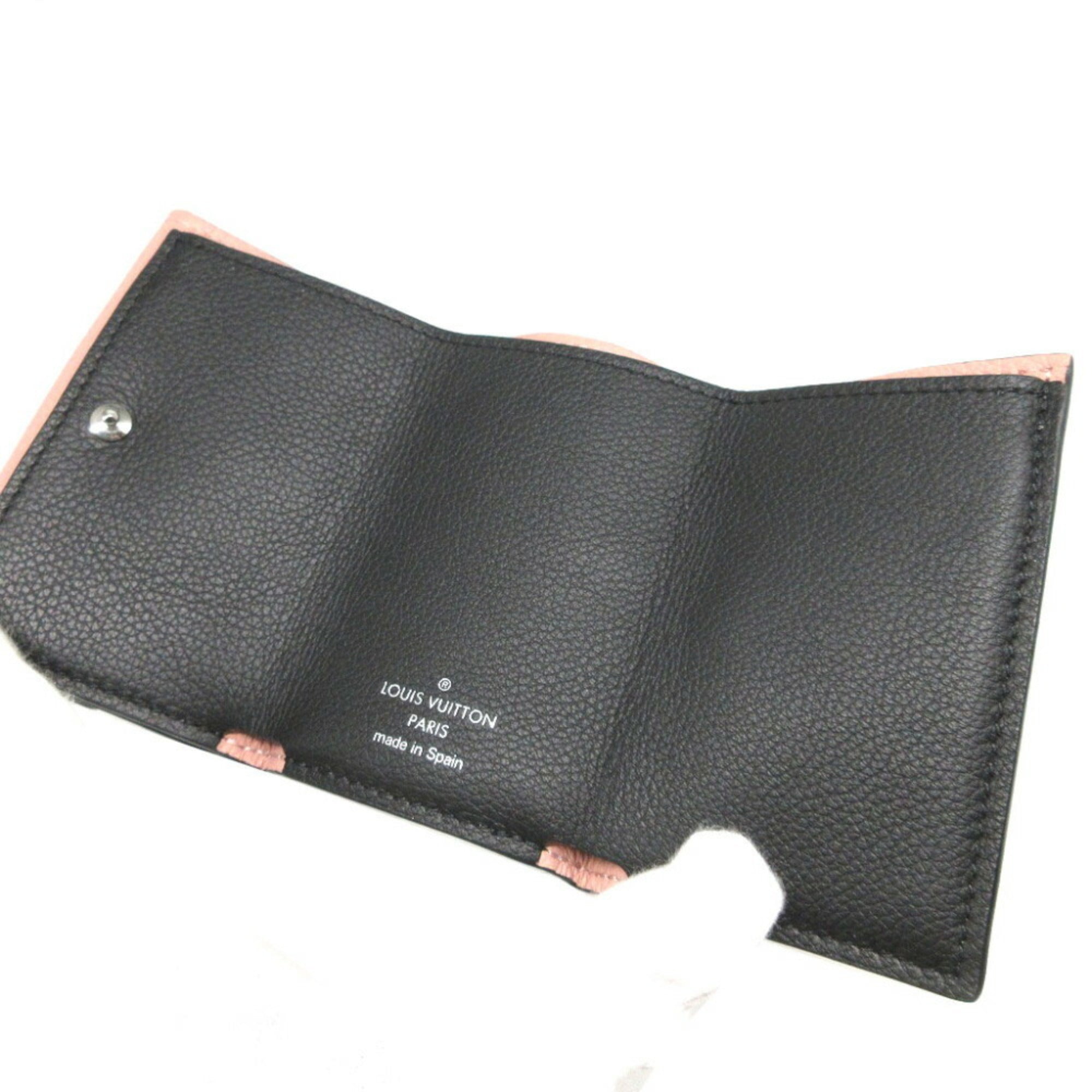 Louis Vuitton Pink Leather Wallet (Tri-Fold) (Pre-Owned)