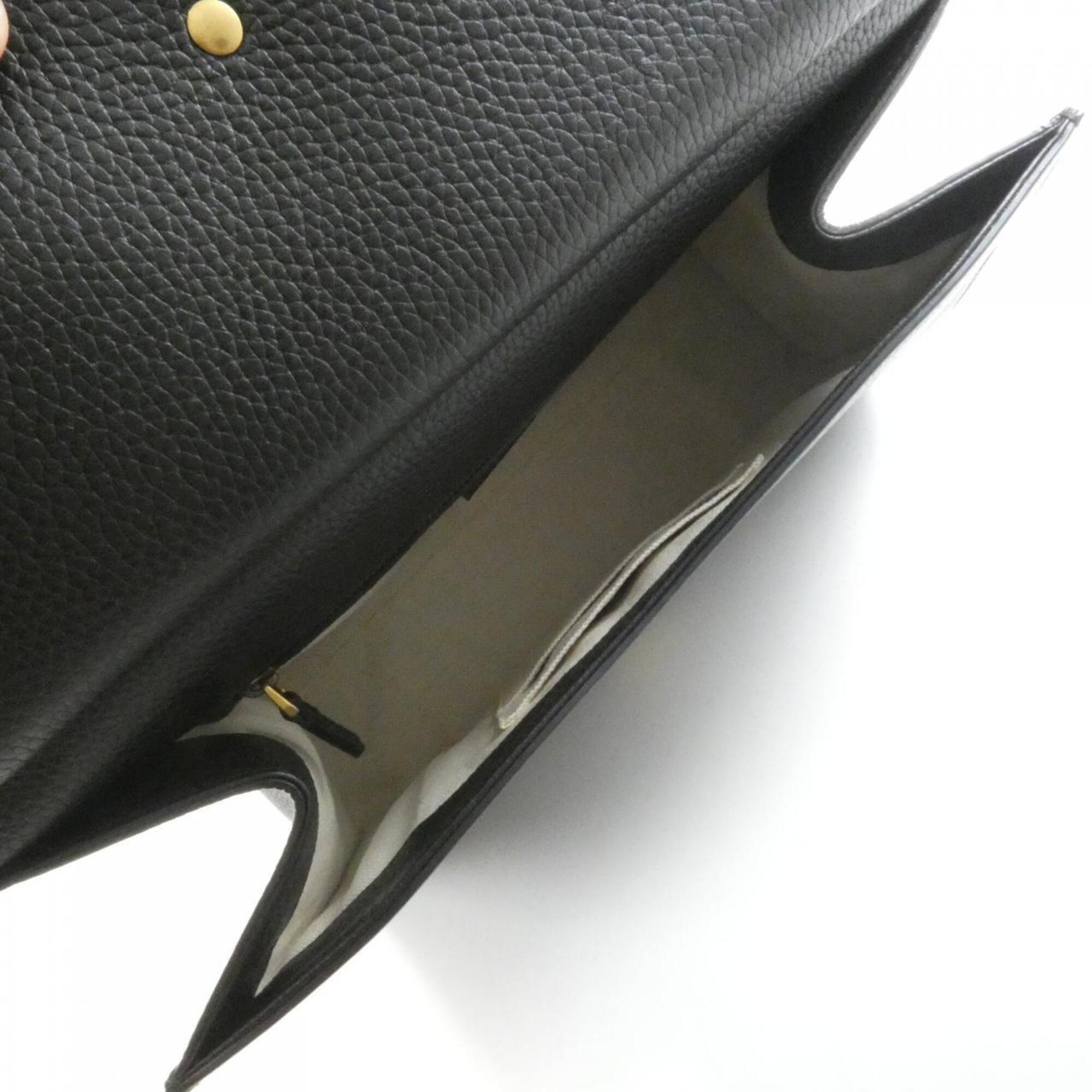Gucci Black Leather Handbag (Pre-Owned)