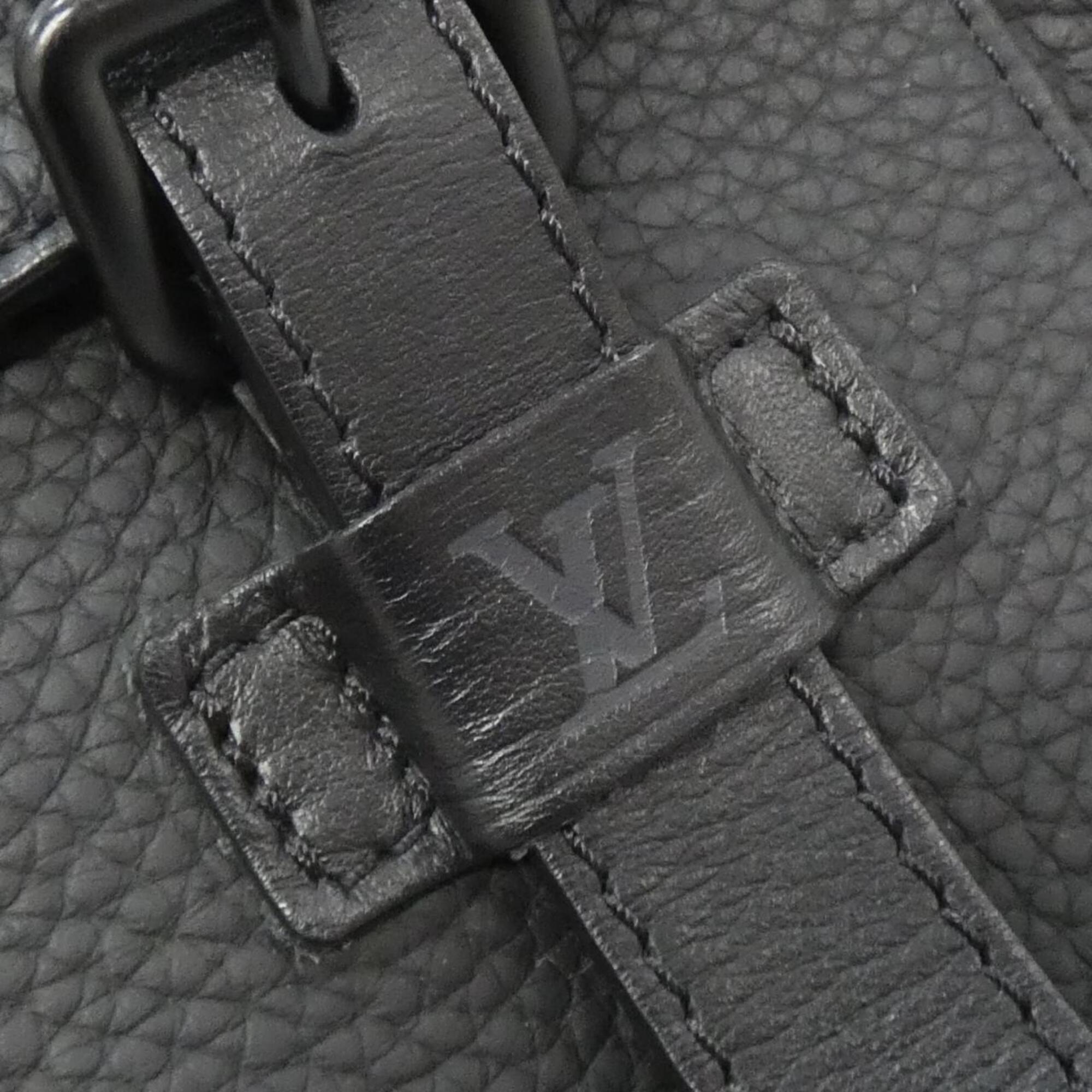 Louis Vuitton Black Leather Shoulder Bag (Pre-Owned)