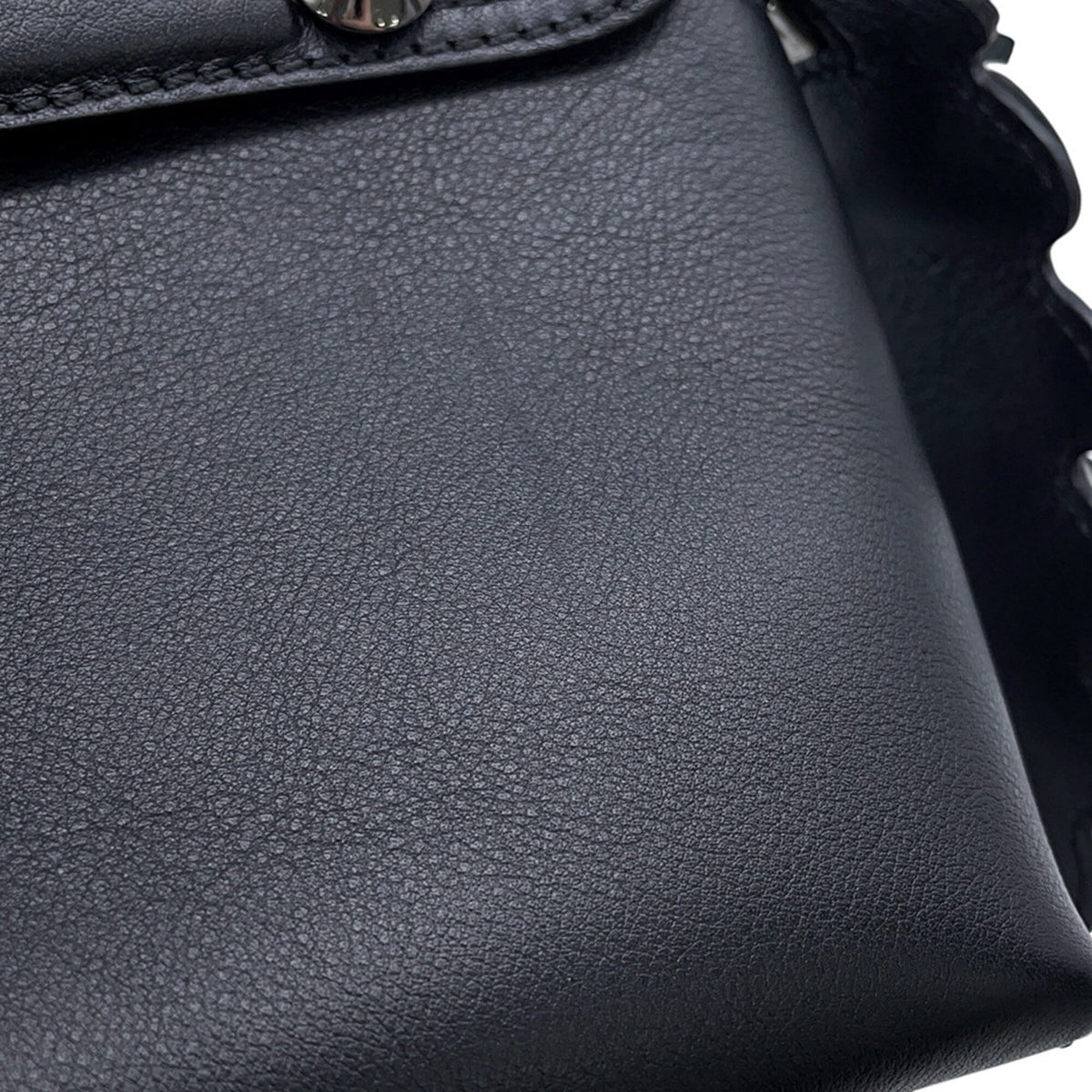 Fendi Black Rhinestone Leather Handbag Shoulder Bag (Pre-Owned)