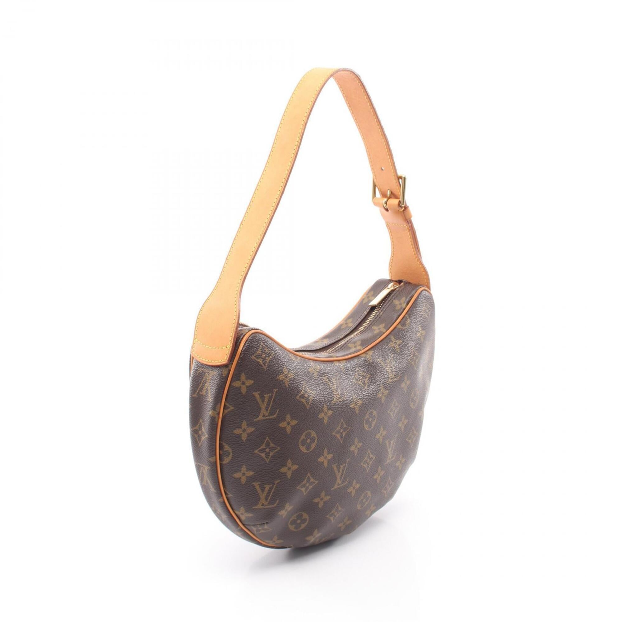 Louis Vuitton Brown Monogram Coated Canvas Leather Handbag Shoulder Bag (Pre-Owned)