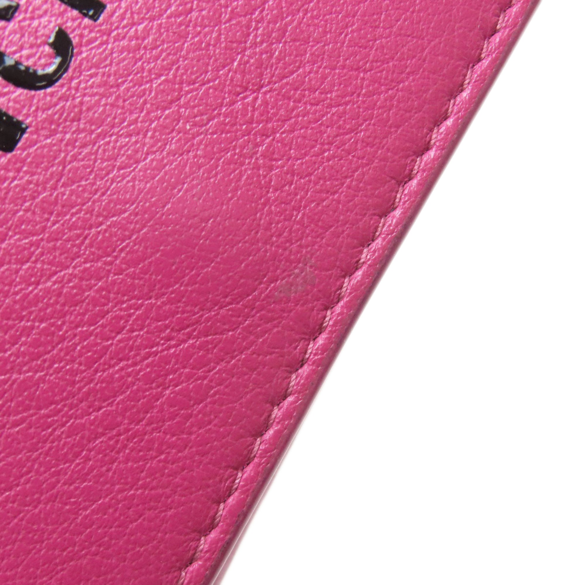 Balenciaga Pink Leather Wallet (Tri-Fold) (Pre-Owned)