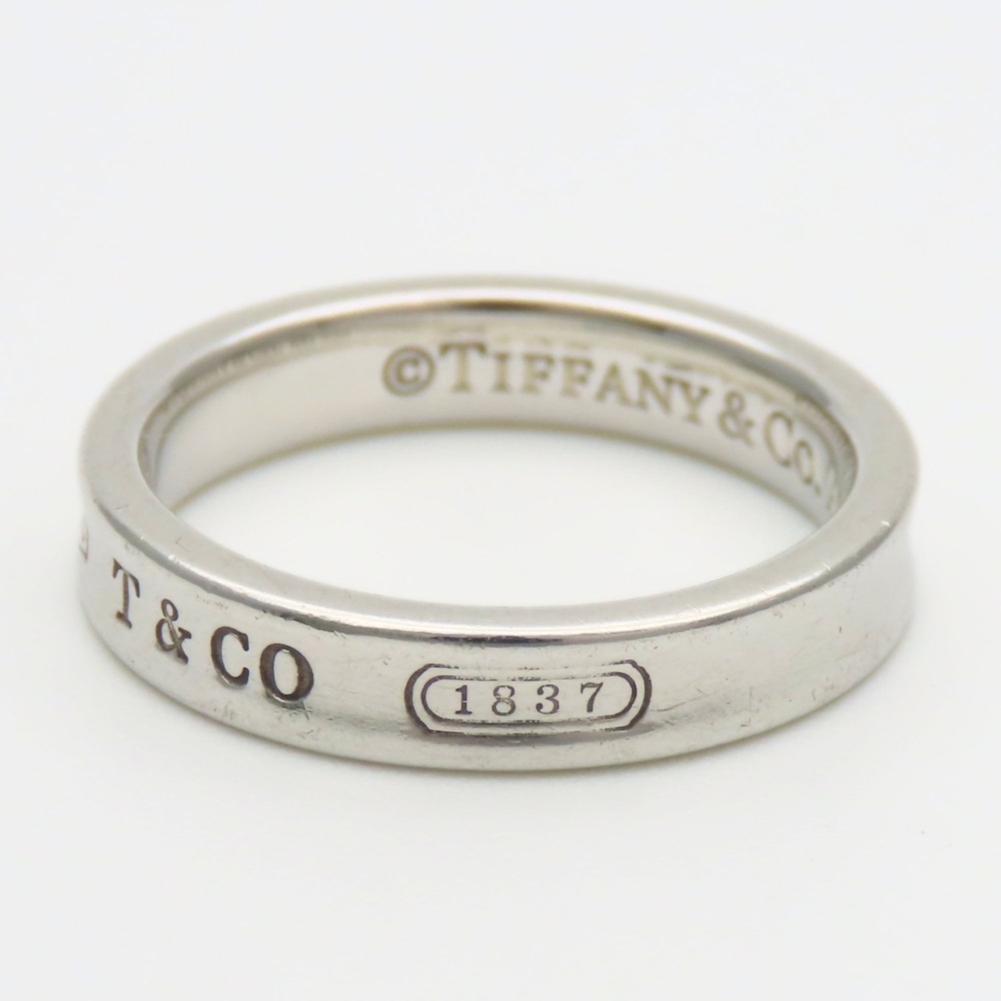 Tiffany Silver Silver 925 Band Ring (Pre-Owned)