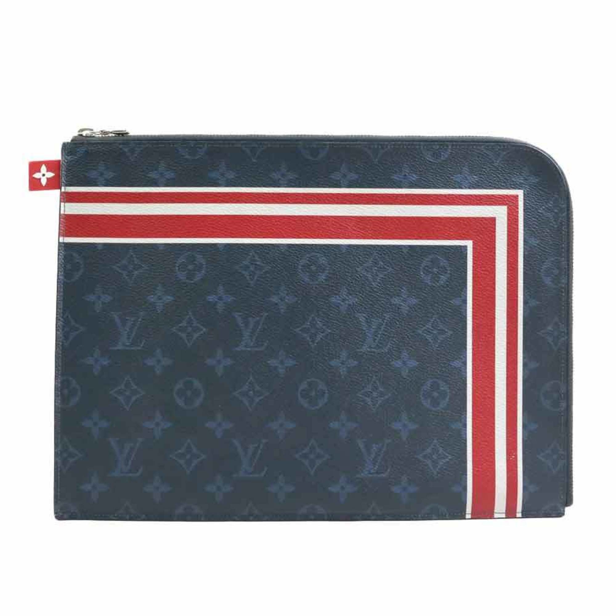 Louis Vuitton Monogram Cobalt Navy Monogram Cobalt Clutch Bag Pochette (Pre-Owned)