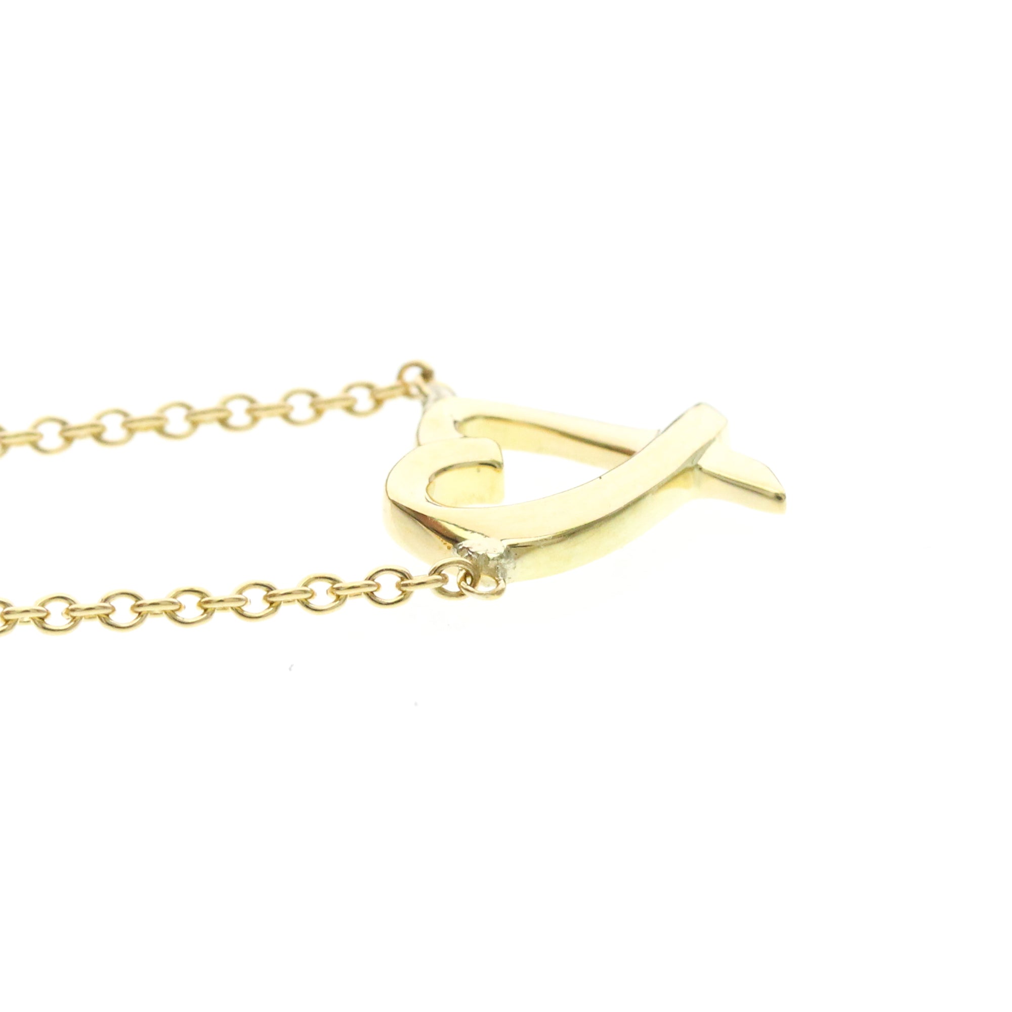 Tiffany & Co. Paloma Picasso Loving Heart Ring 18K Yellow Gold Gold Yellow_Gold Necklace Jewelry (Pre-Owned)